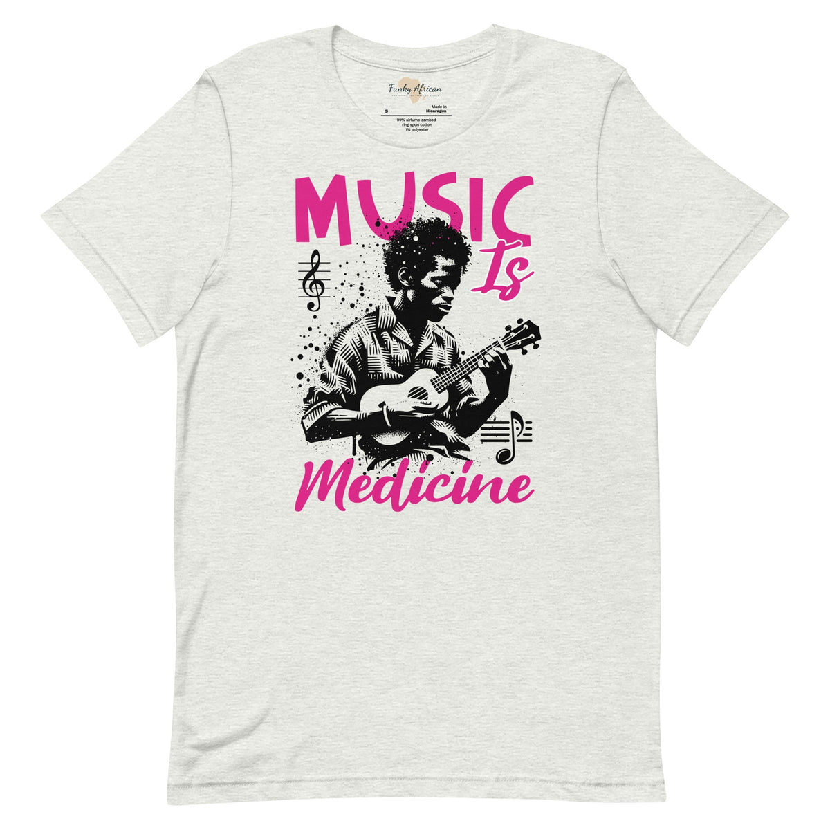 Music is medicine unisex t-shirt Funky African