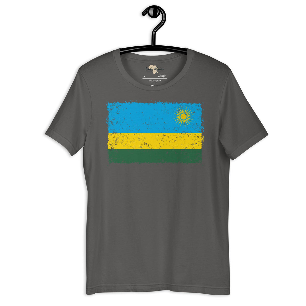 Rwanda grunge unisex tee Funky African