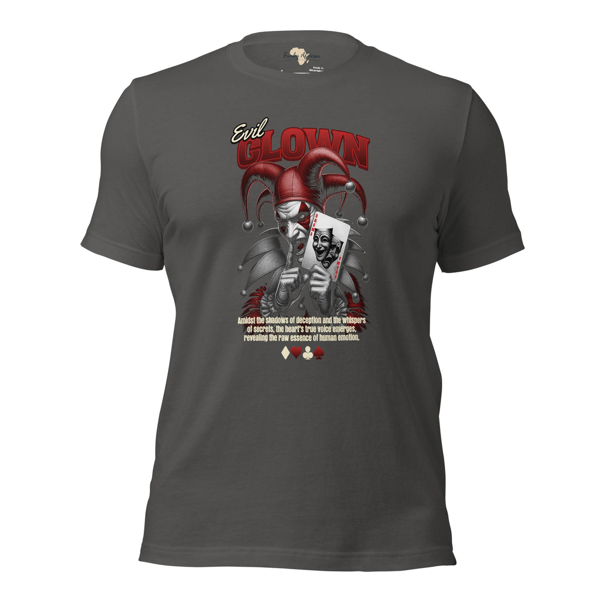 Evil clown unisex tee Funky African