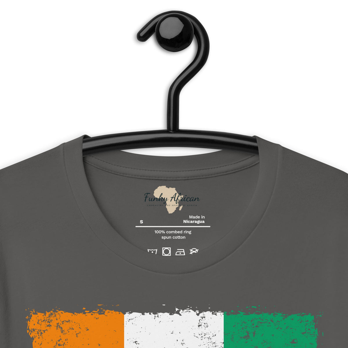 Côte d'Ivoire grunge unisex tee Funky African