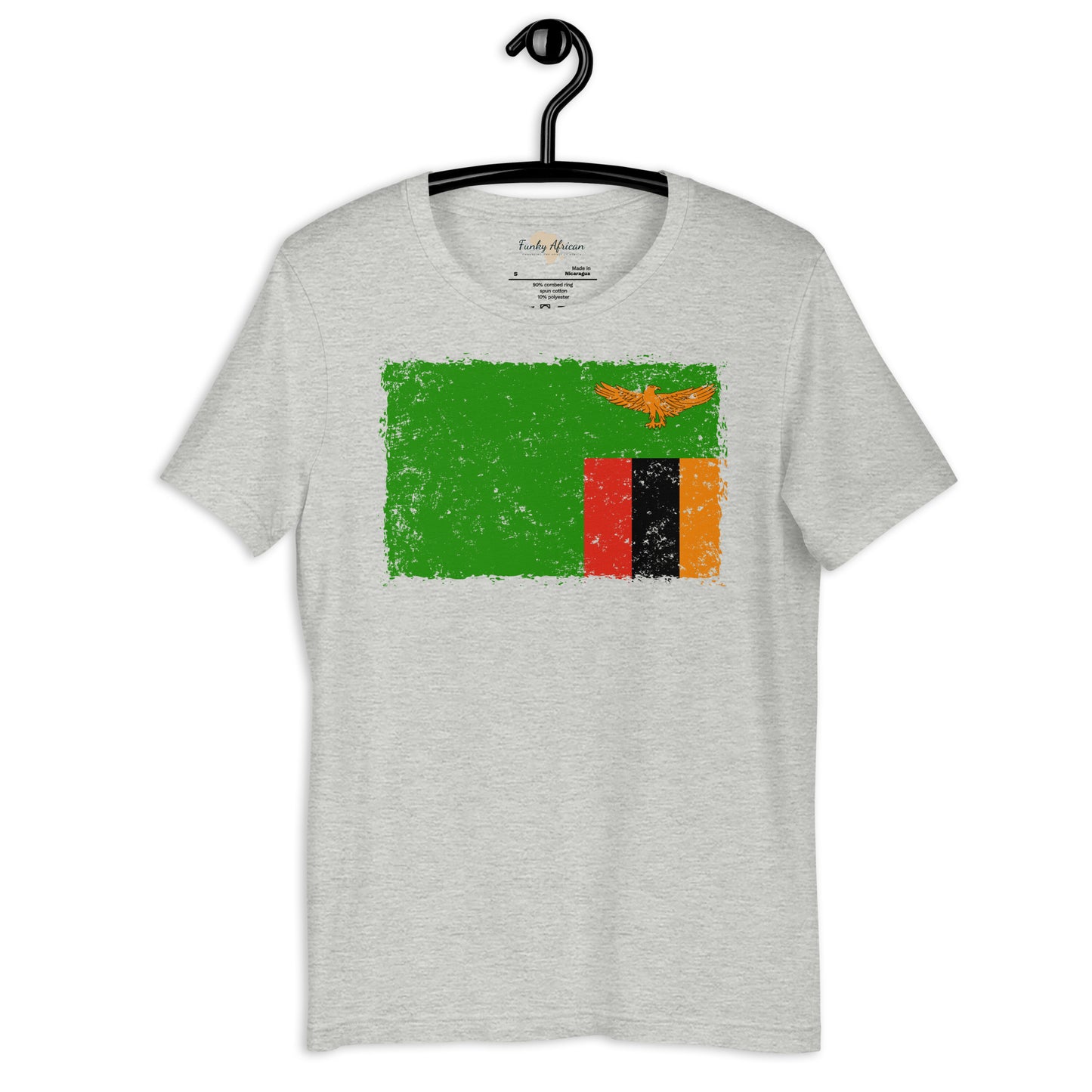 Zambia grunge unisex tee