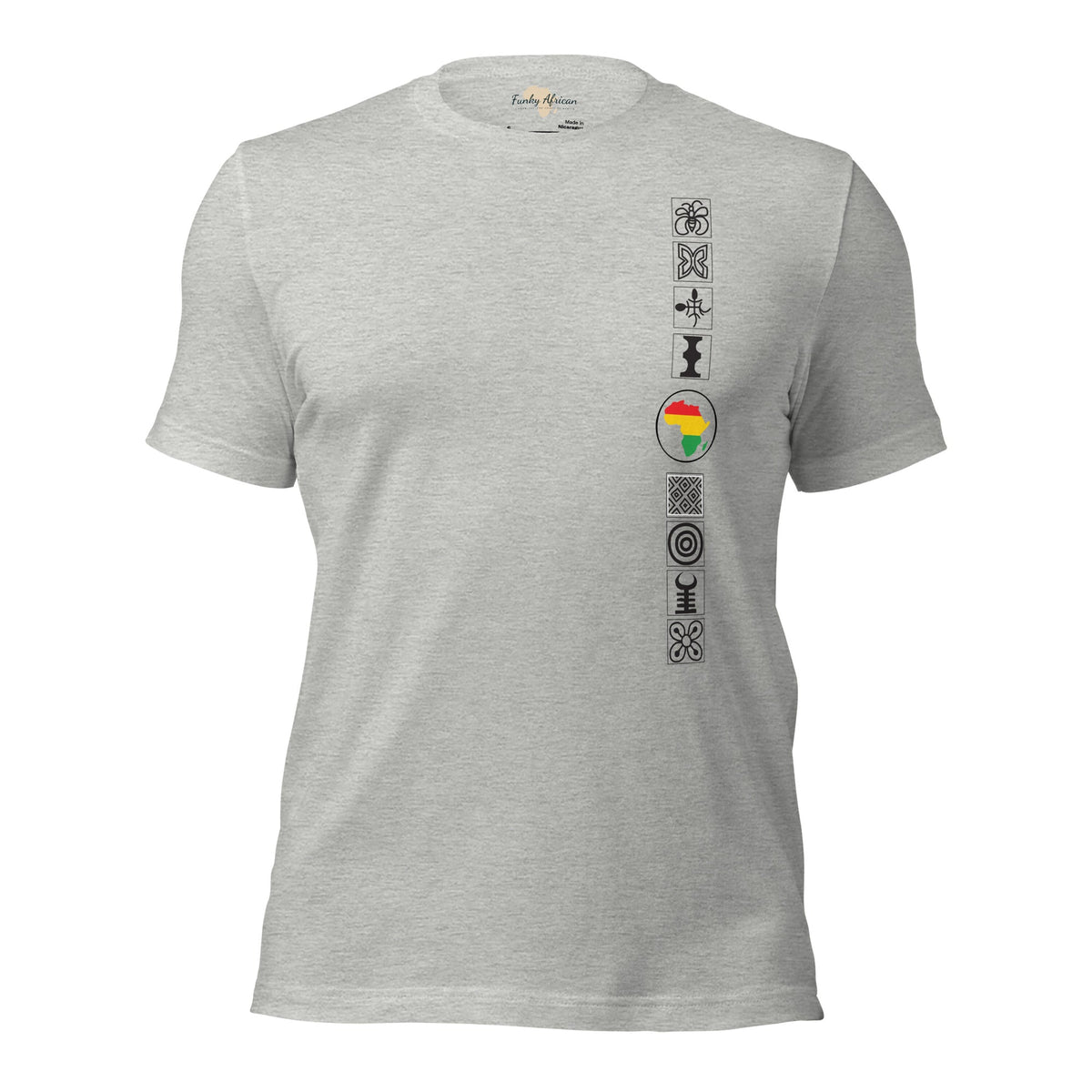 Adinkra Sided Unisex t-shirt Funky African