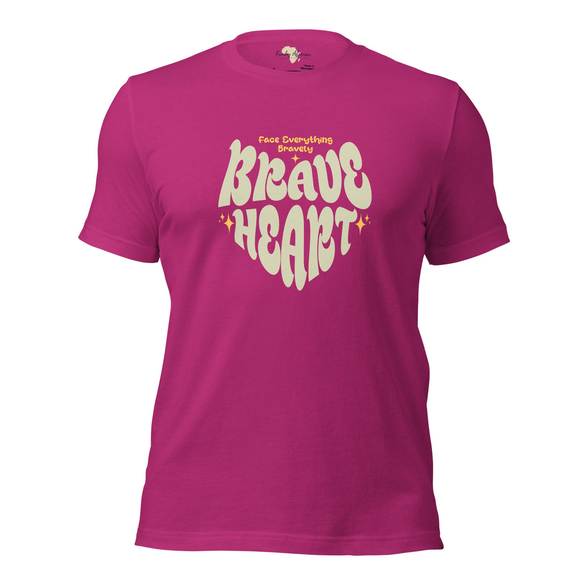 Brave Heart Unisex t-shirt Funky African