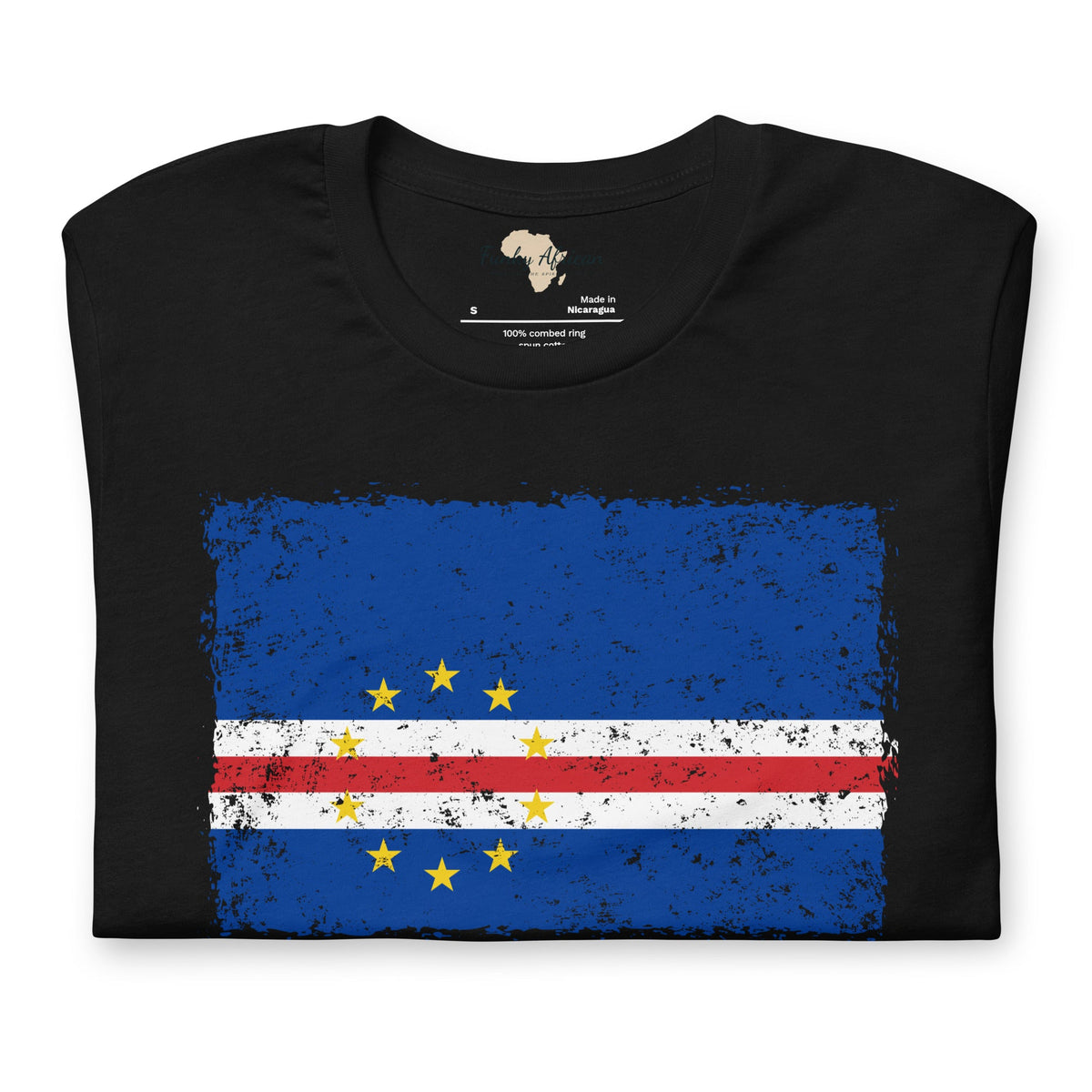 Cabo Verde grunge unisex tee Funky African