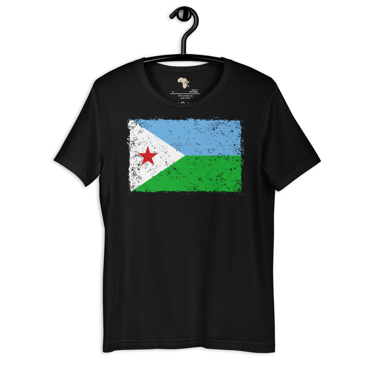 Djibouti grunge unisex tee Funky African
