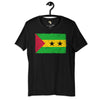 São Tomé and Príncipe grunge unisex tee