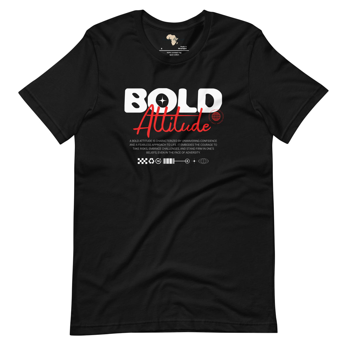 Bold Attitude unisex tee Funky African