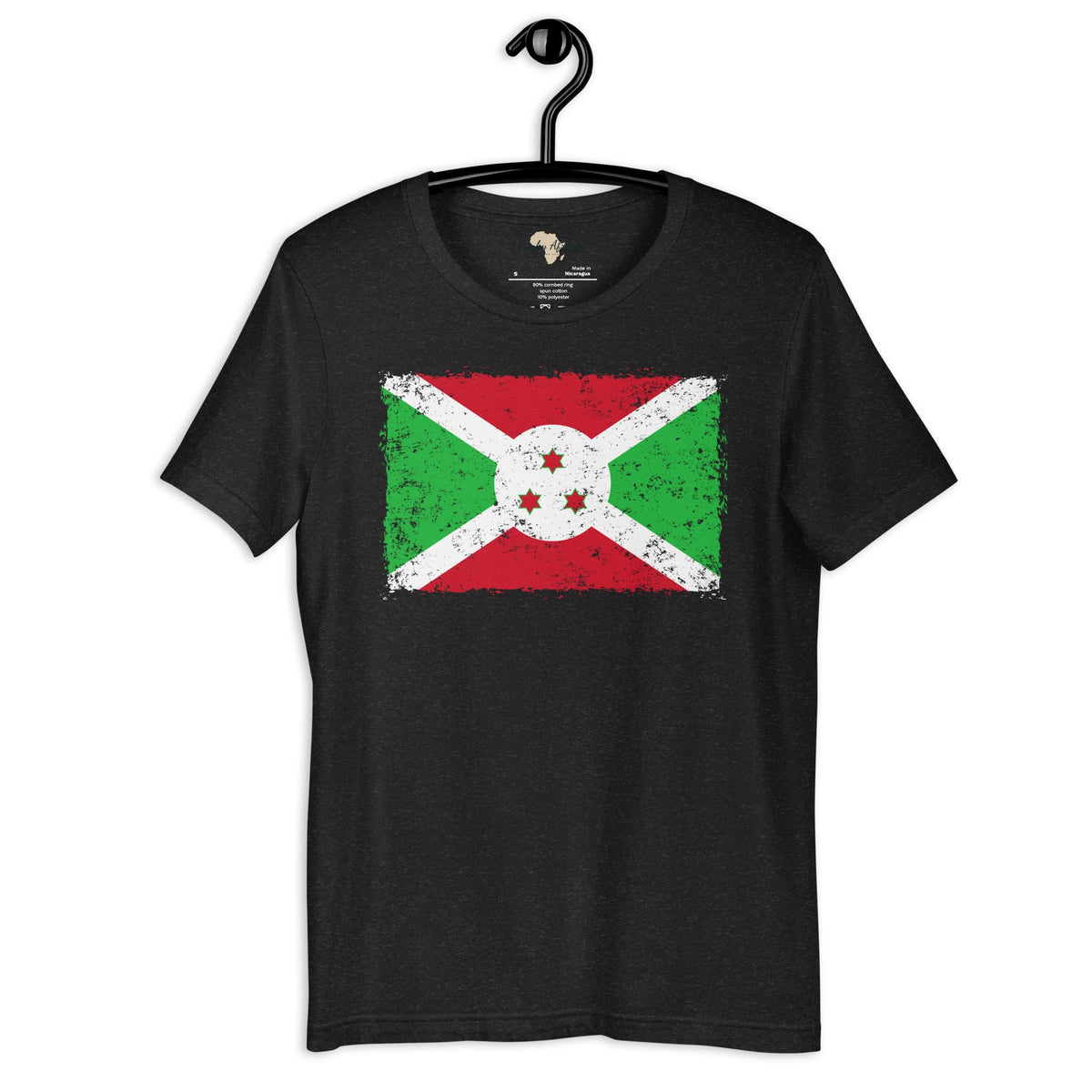 Burundi grunge unisex tee Funky African