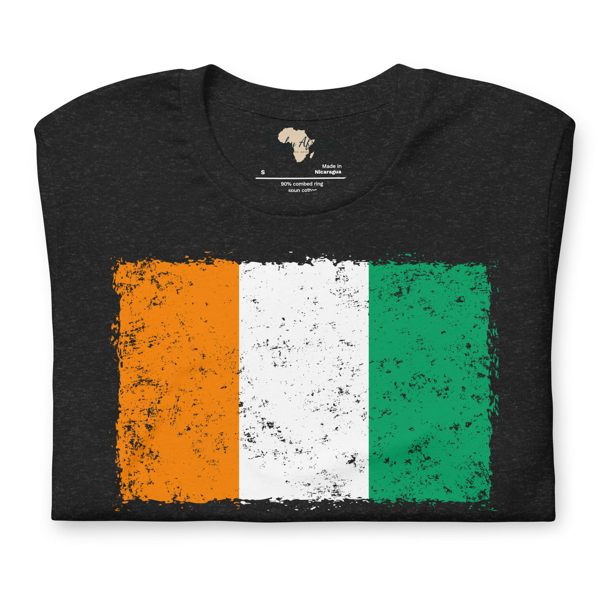 Côte d'Ivoire grunge unisex tee Funky African