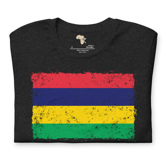 Mauritius grunge unisex tee