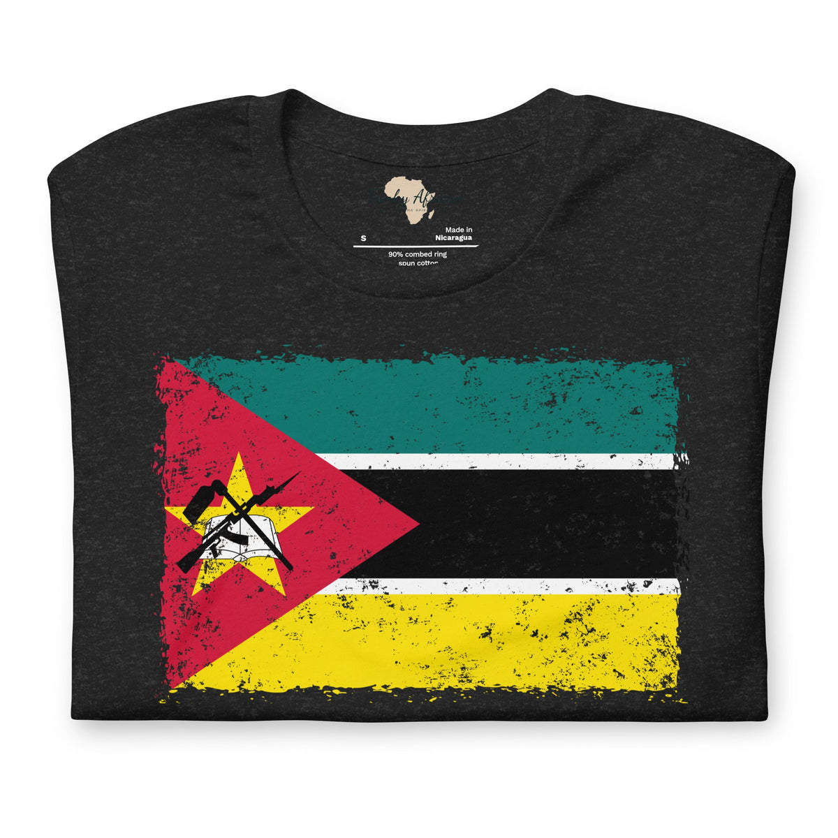 Mozambique grunge unisex tee Funky African