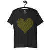 Typography heart with positive words unisex tee Funky African