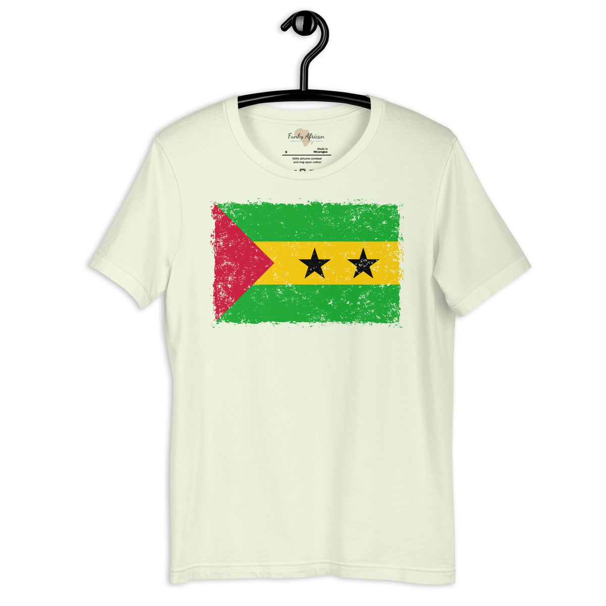 São Tomé and Príncipe grunge unisex tee Funky African