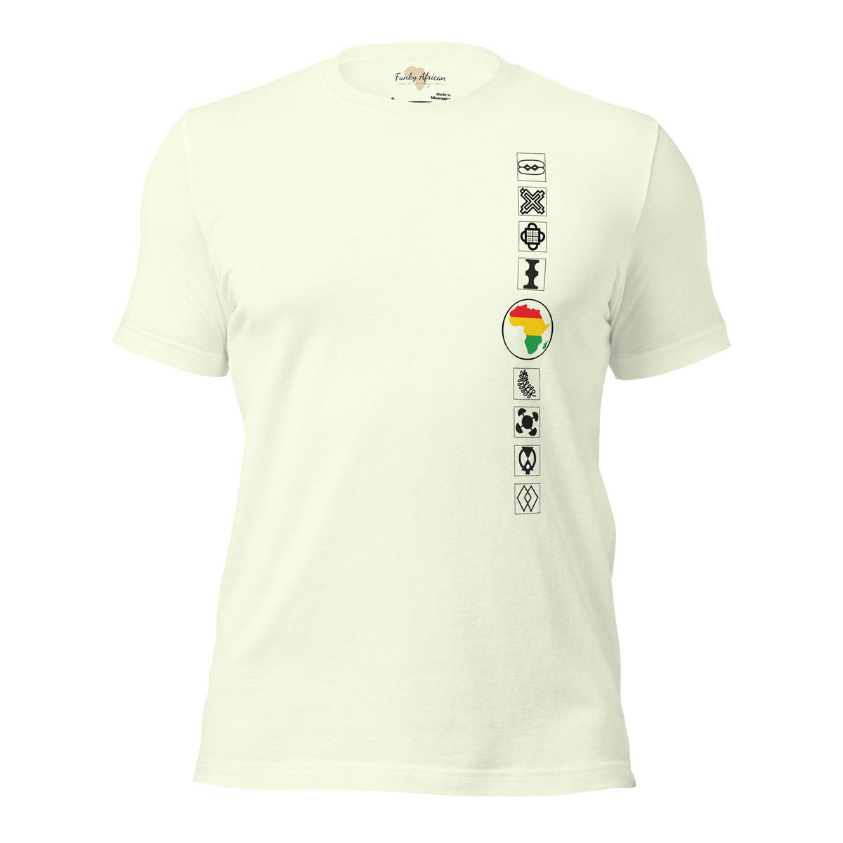Adinkra Sided Unisex t-shirt Funky African