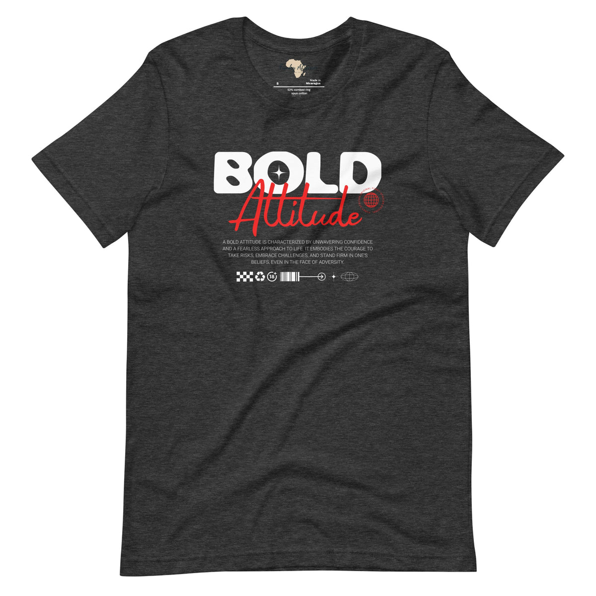 Bold Attitude unisex tee Funky African