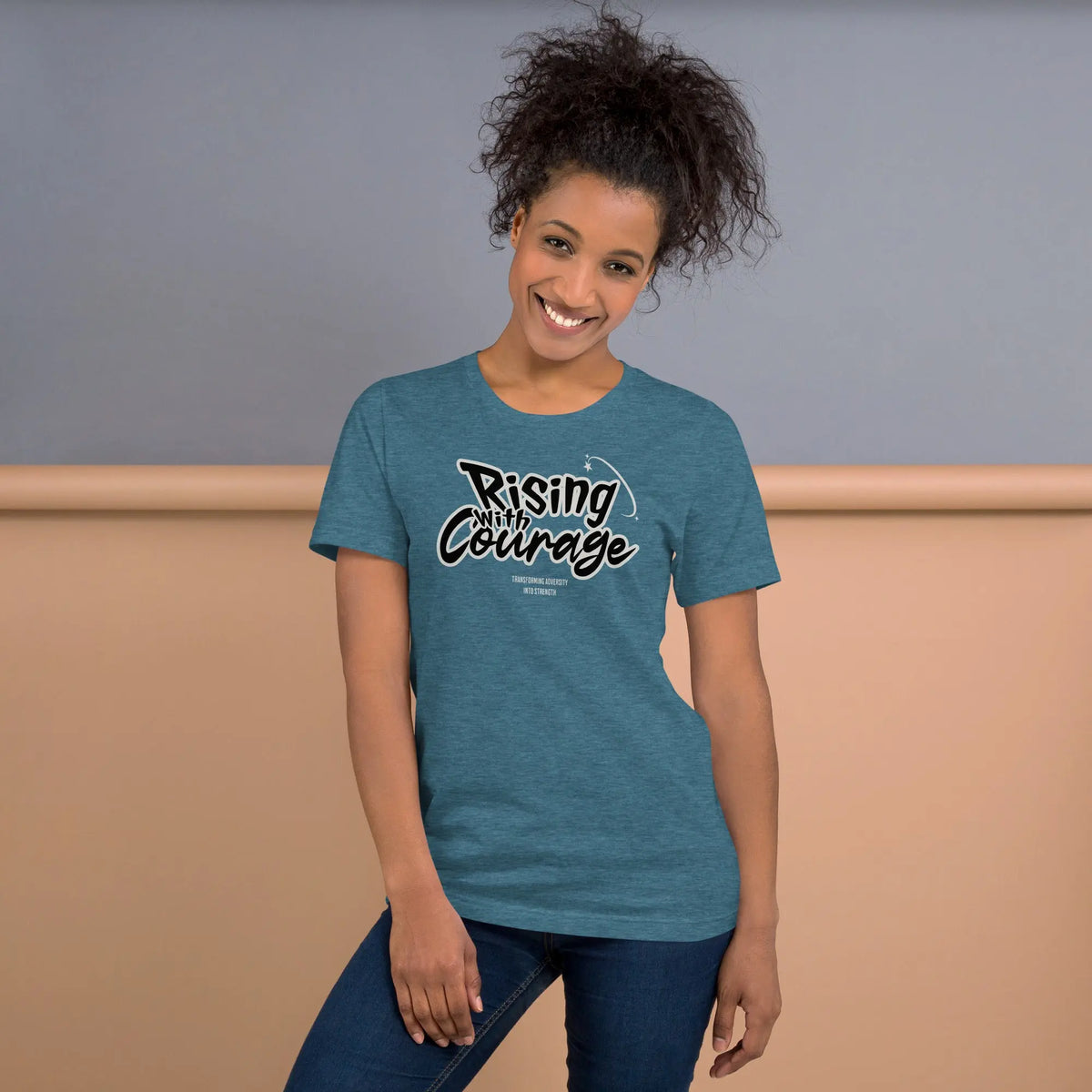 Rising with courage unisex t-shirt Funky African