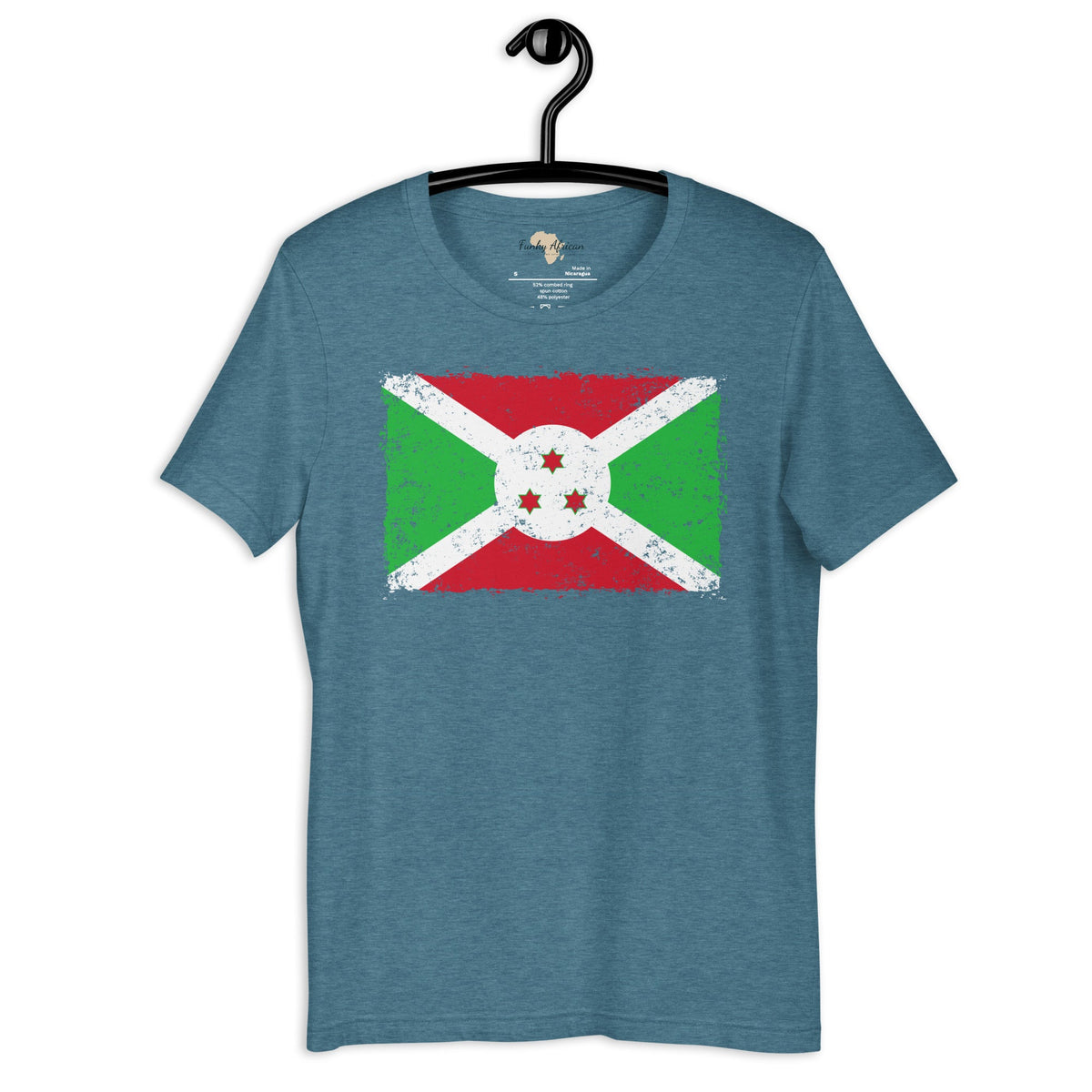Burundi grunge unisex tee Funky African