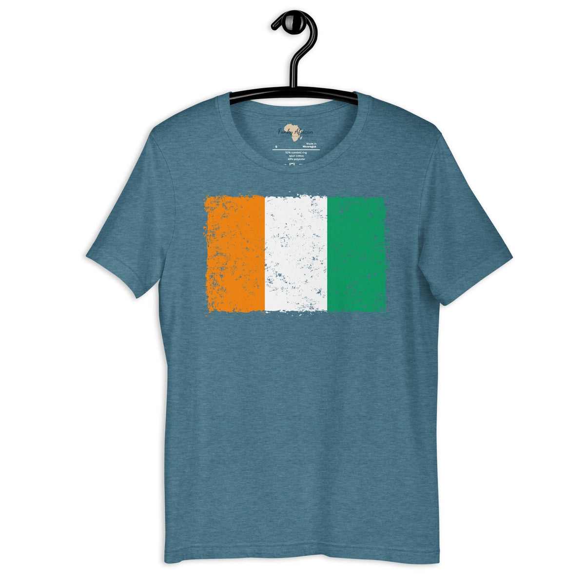 Côte d'Ivoire grunge unisex tee Funky African