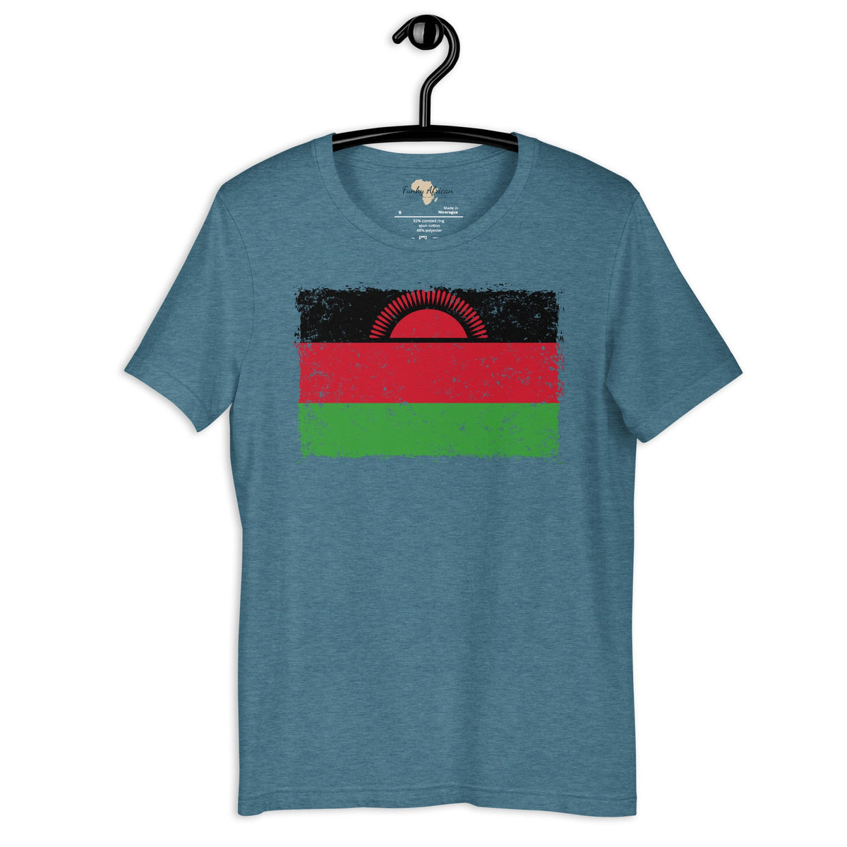 Malawi grunge unisex tee Funky African