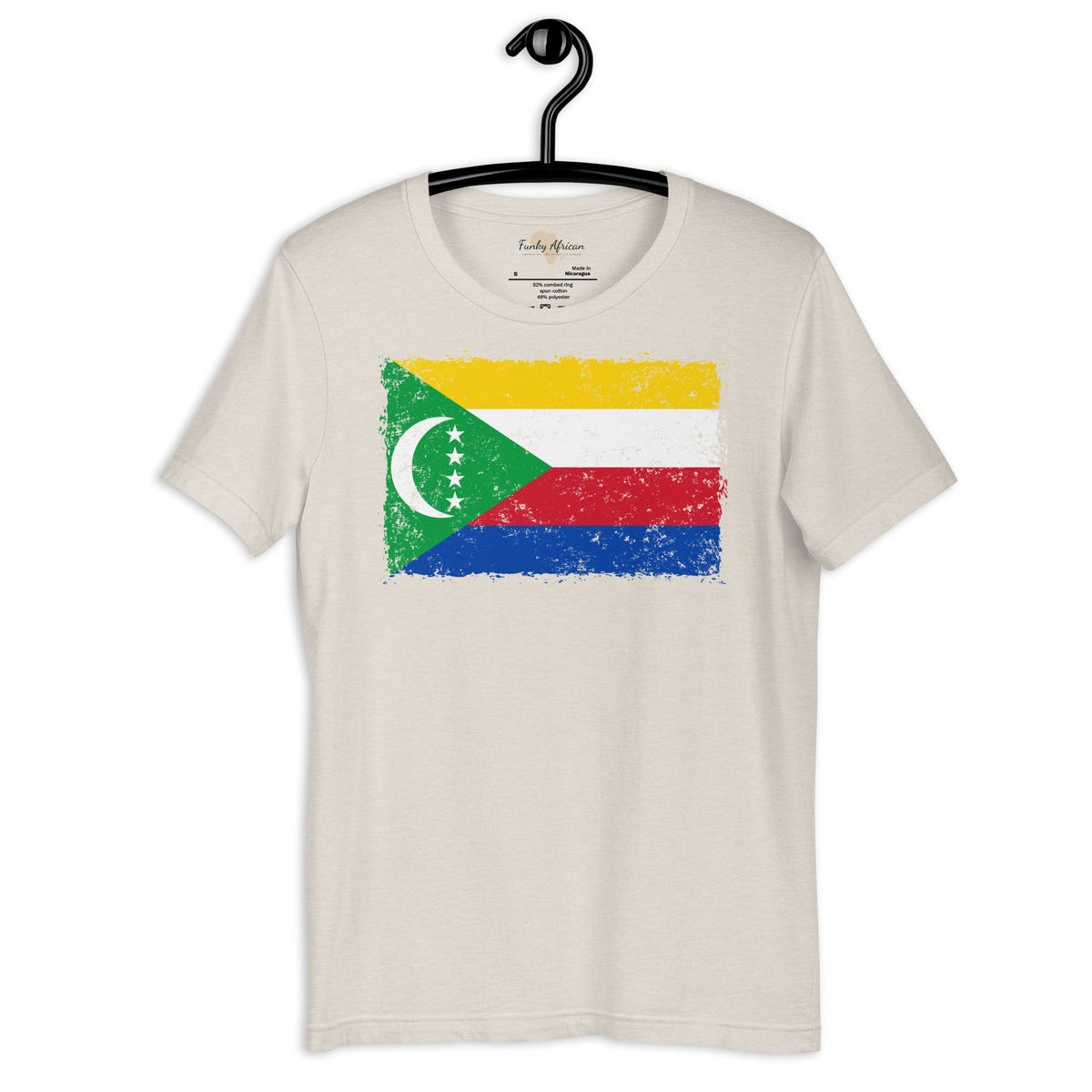 Comoros grunge unisex tee Funky African