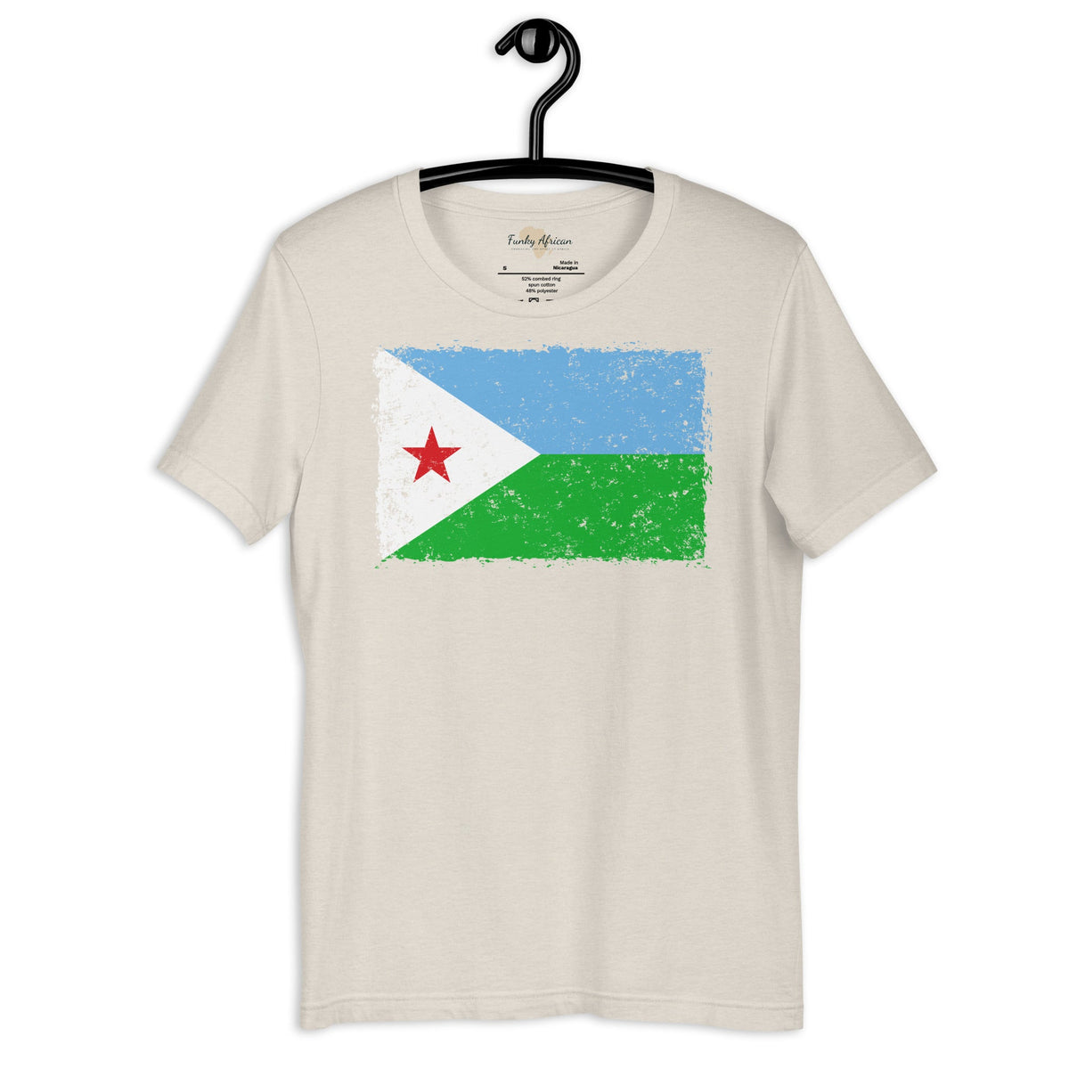 Djibouti grunge unisex tee Funky African