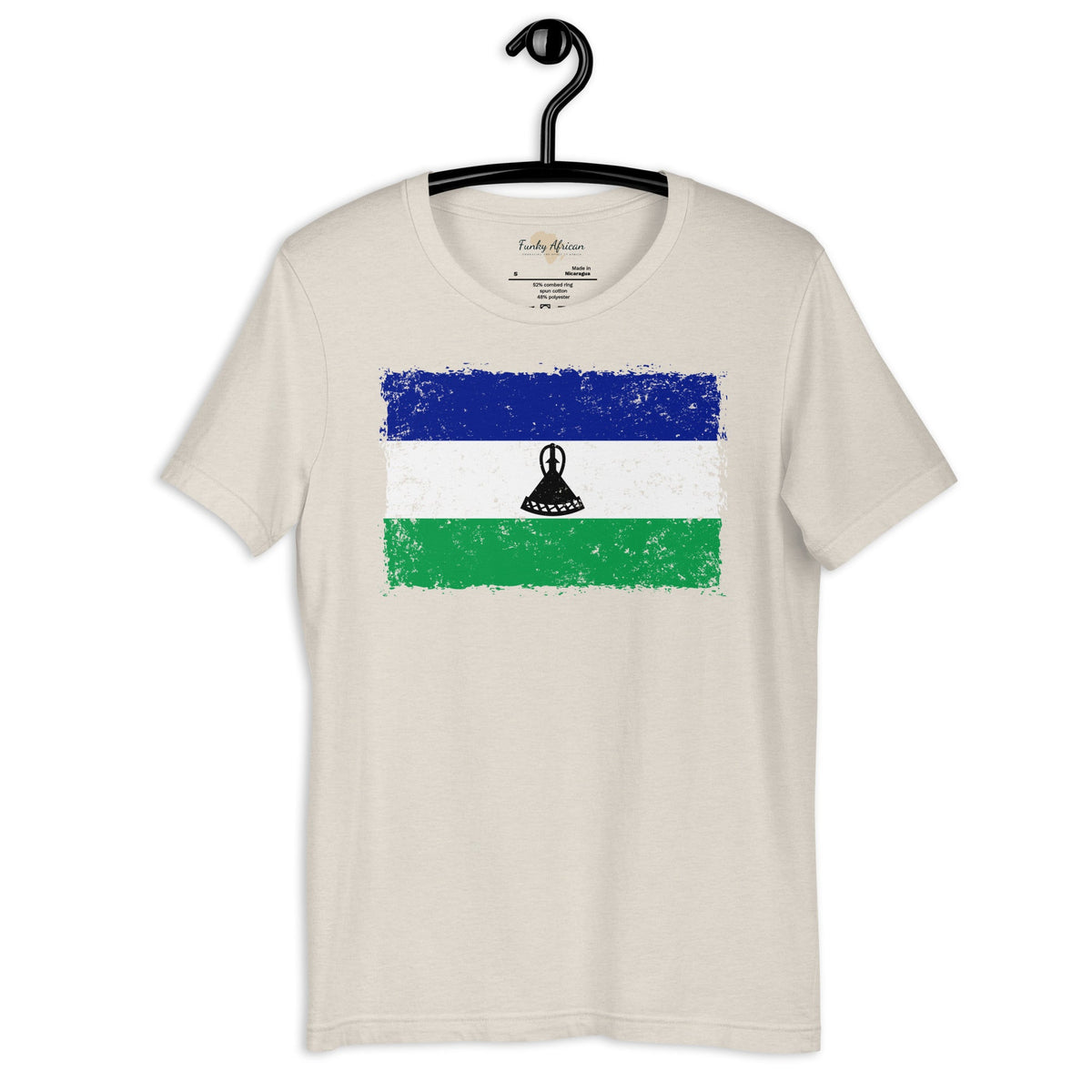 Lesotho grunge unisex tee Funky African
