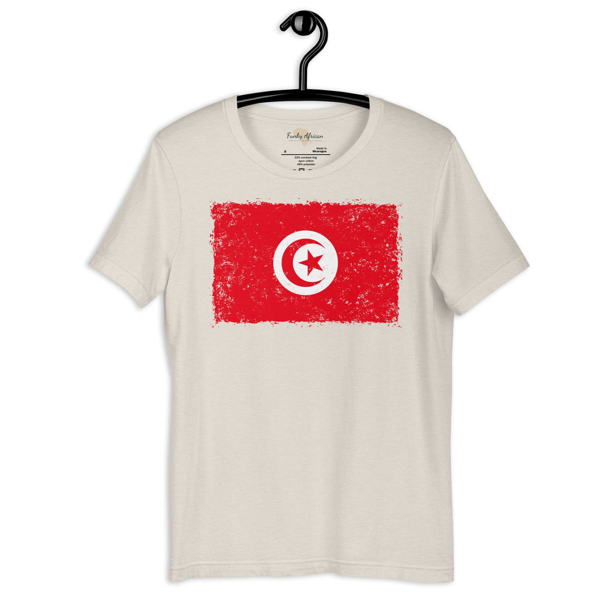 Tunisia grunge unisex tee Funky African