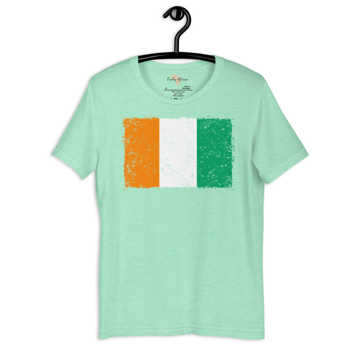 Côte d'Ivoire grunge unisex tee Funky African