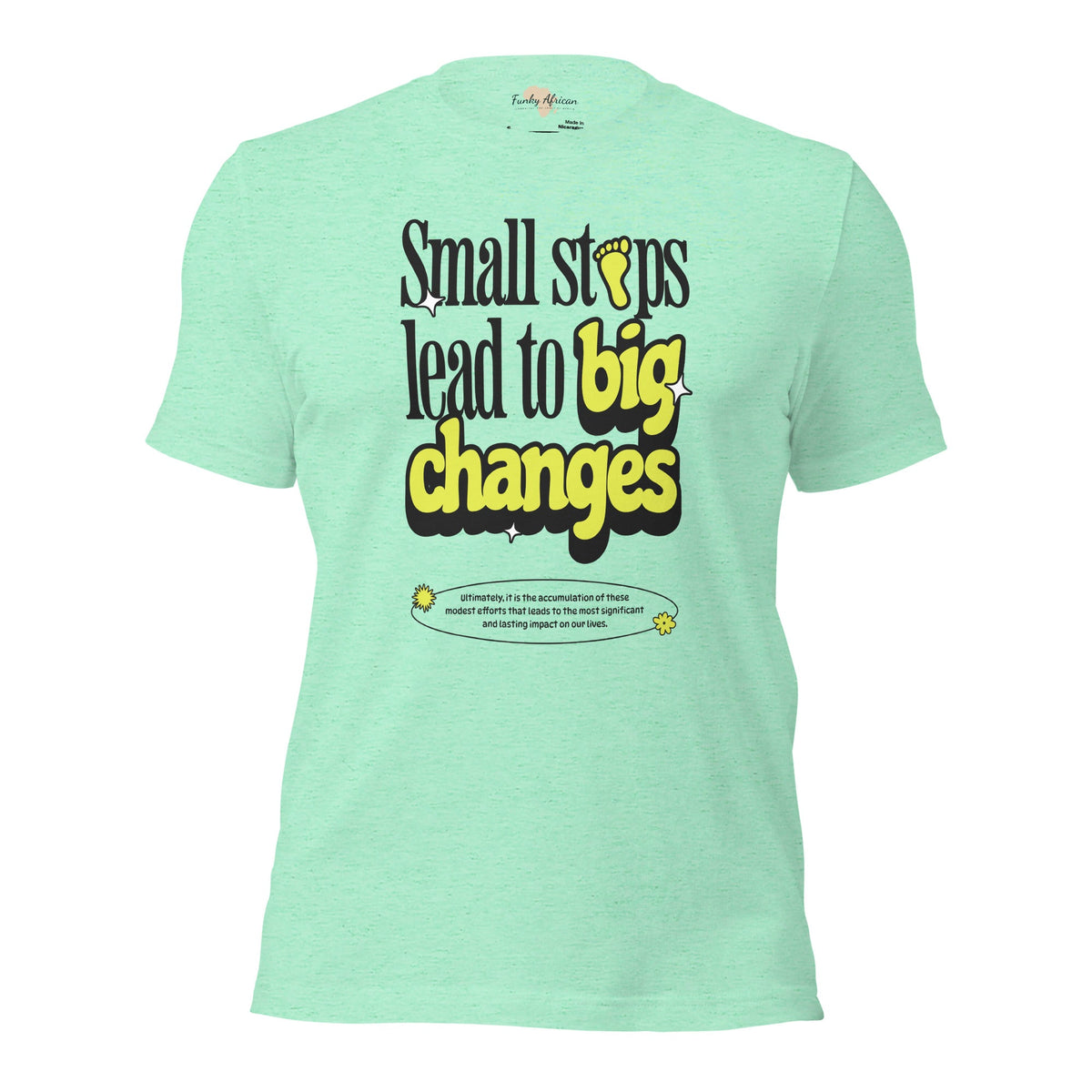 Small steps unisex tee Funky African