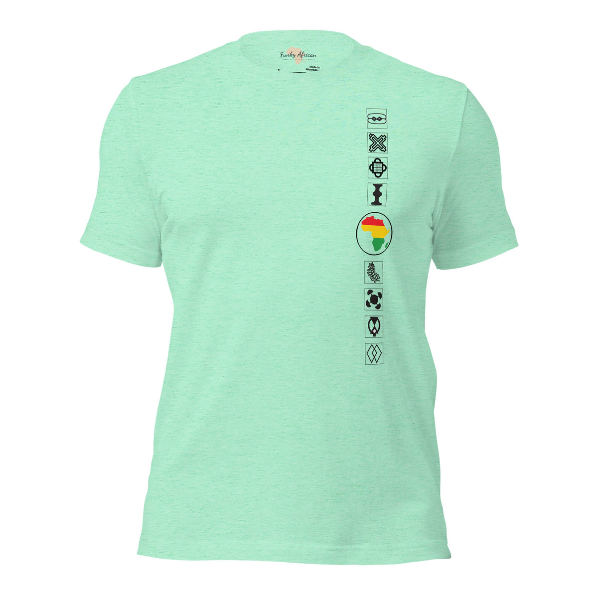 Adinkra Sided Unisex t-shirt Funky African