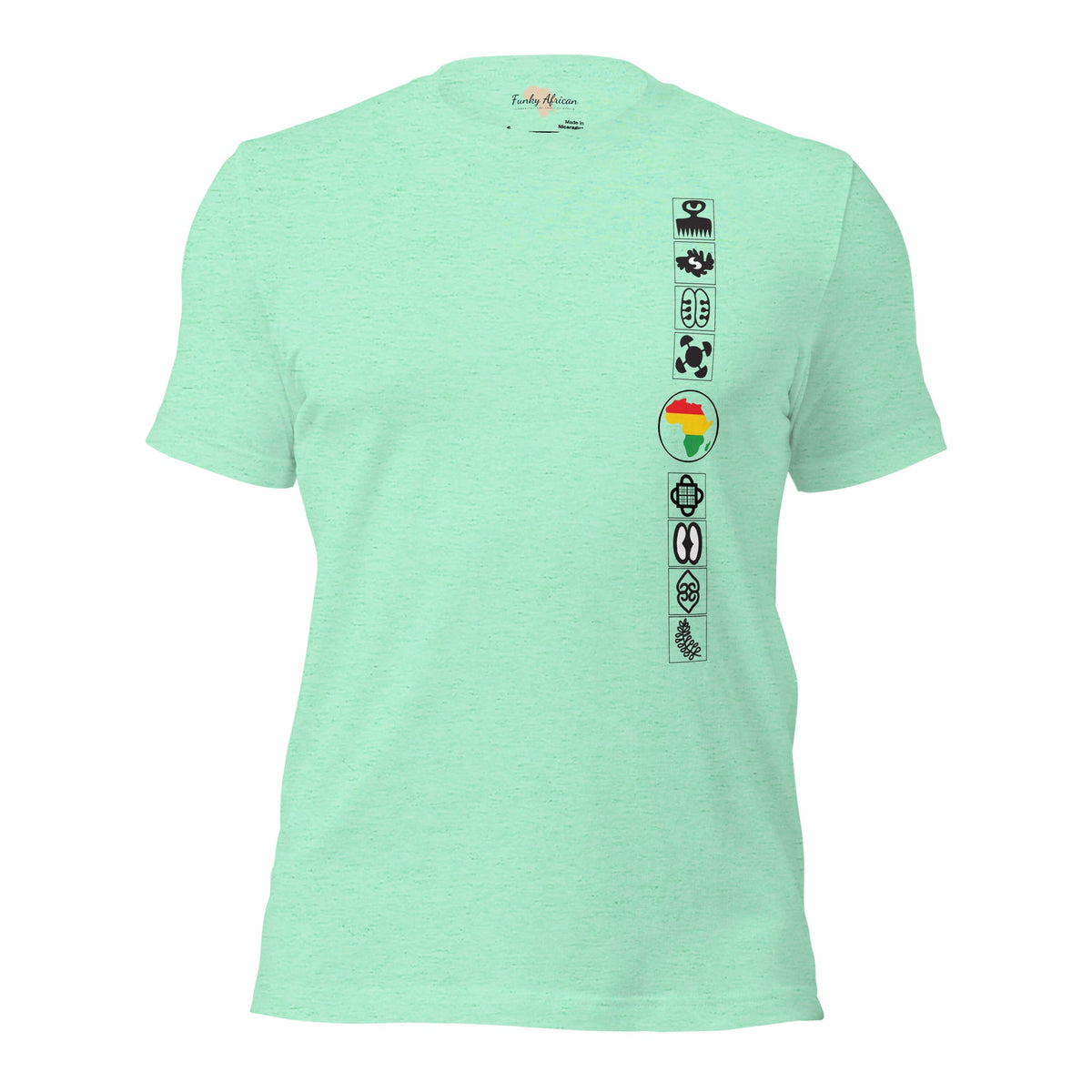Adinkra Sided Unisex t-shirt Funky African