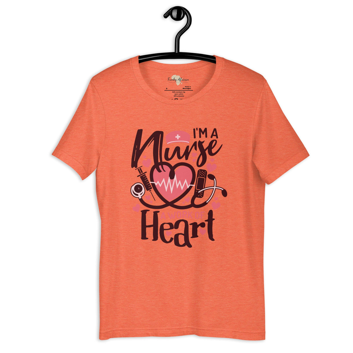 I am a nurse unisex tee Funky African