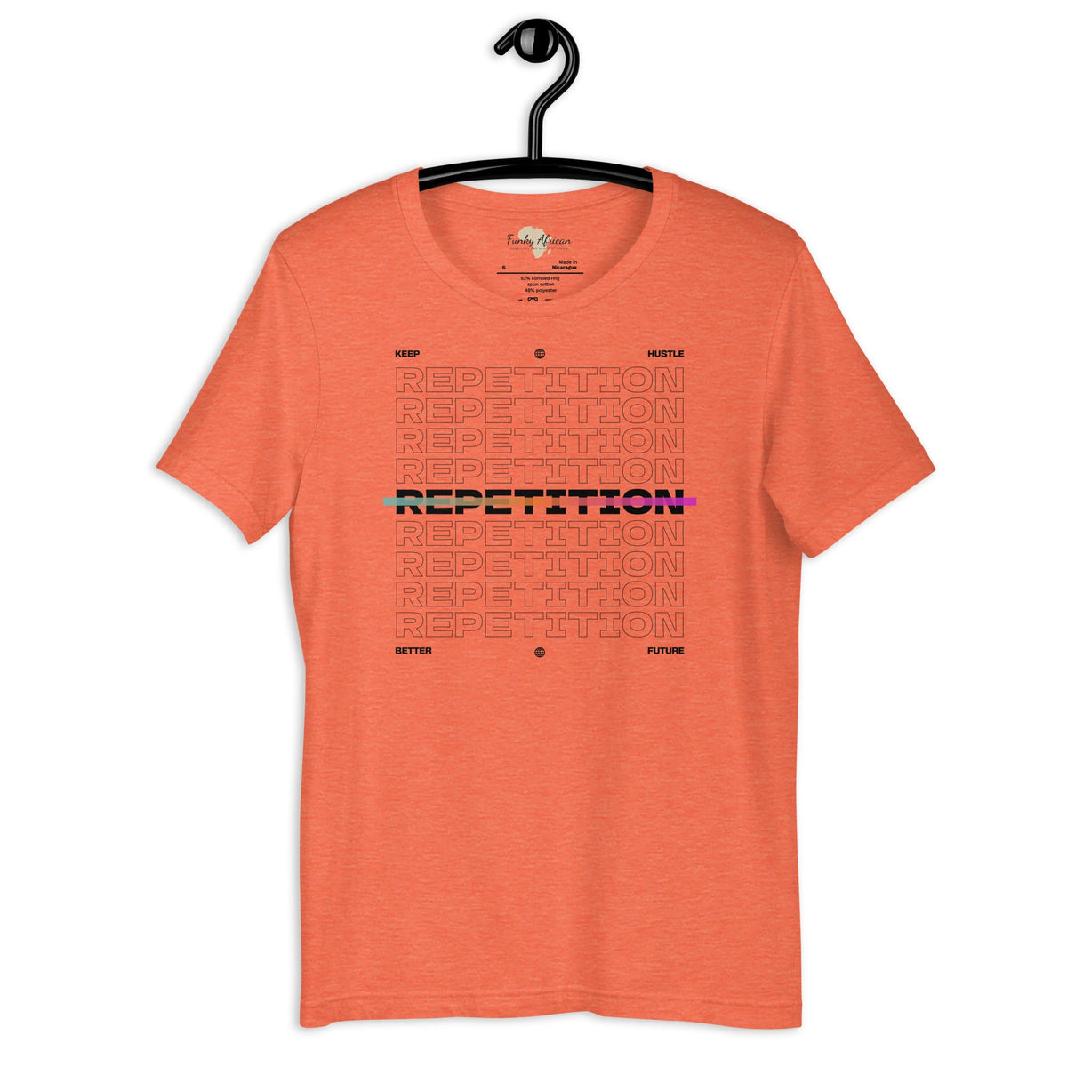 Repetition unisex tee Funky African