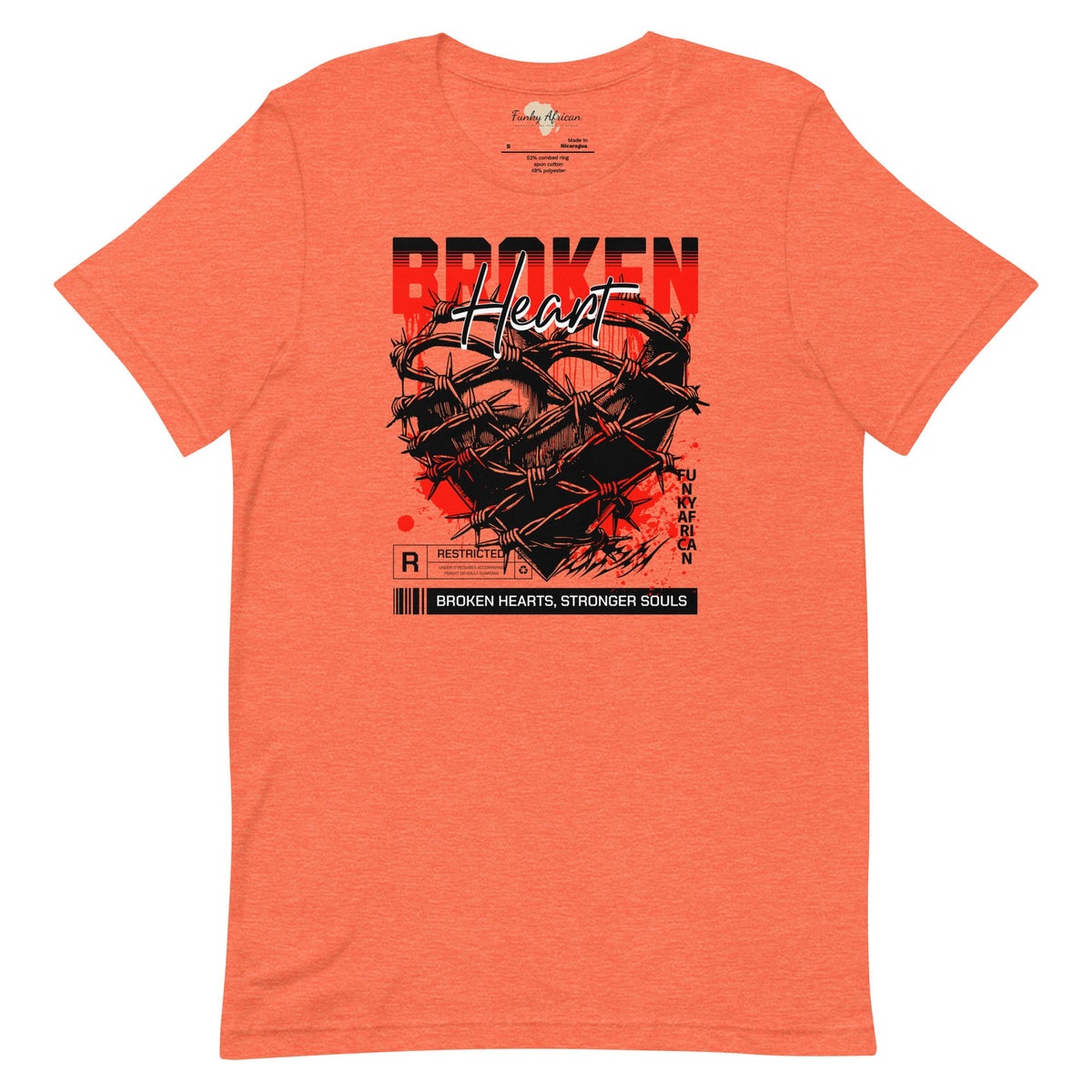 Broken Heart unisex tee Funky African