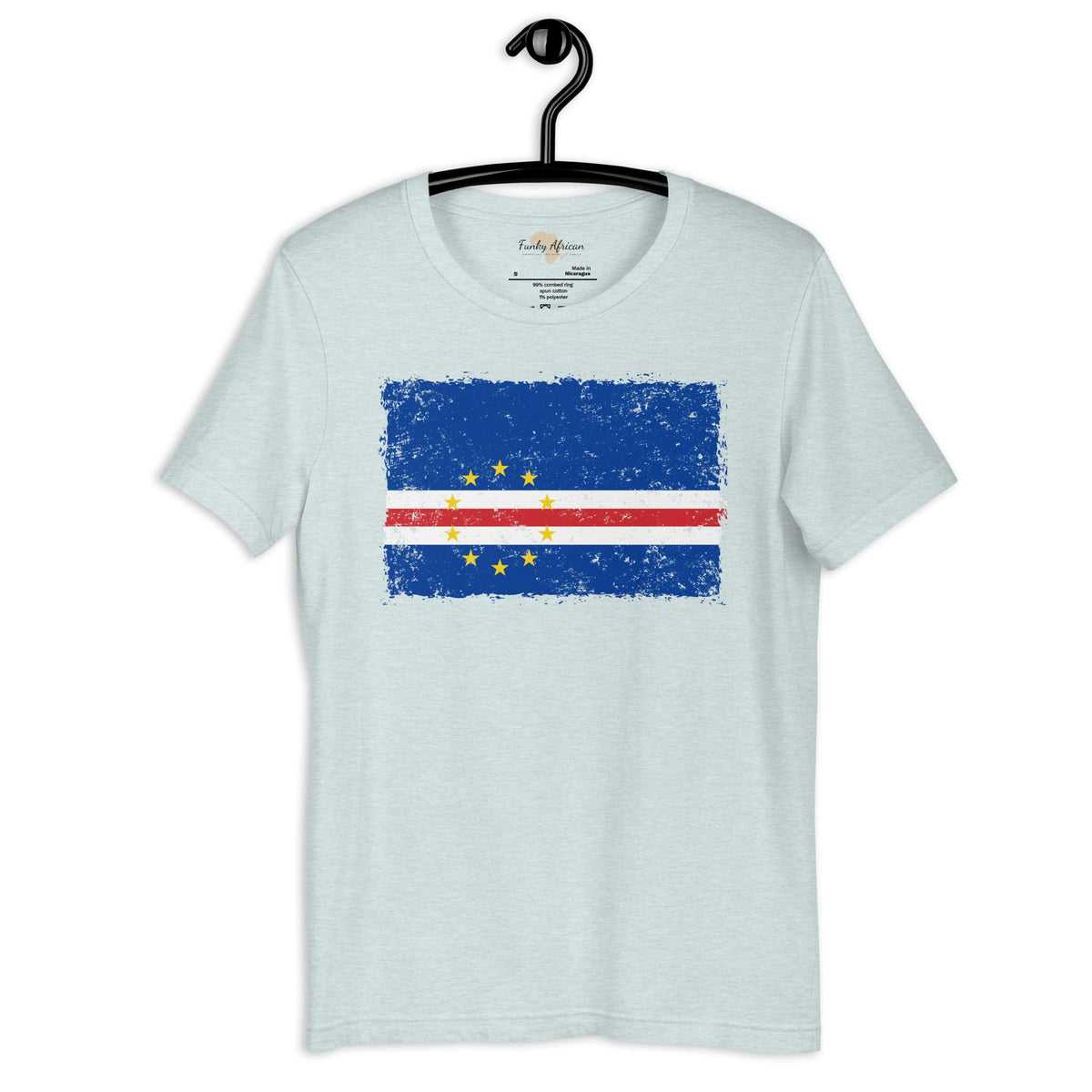 Cabo Verde grunge unisex tee Funky African
