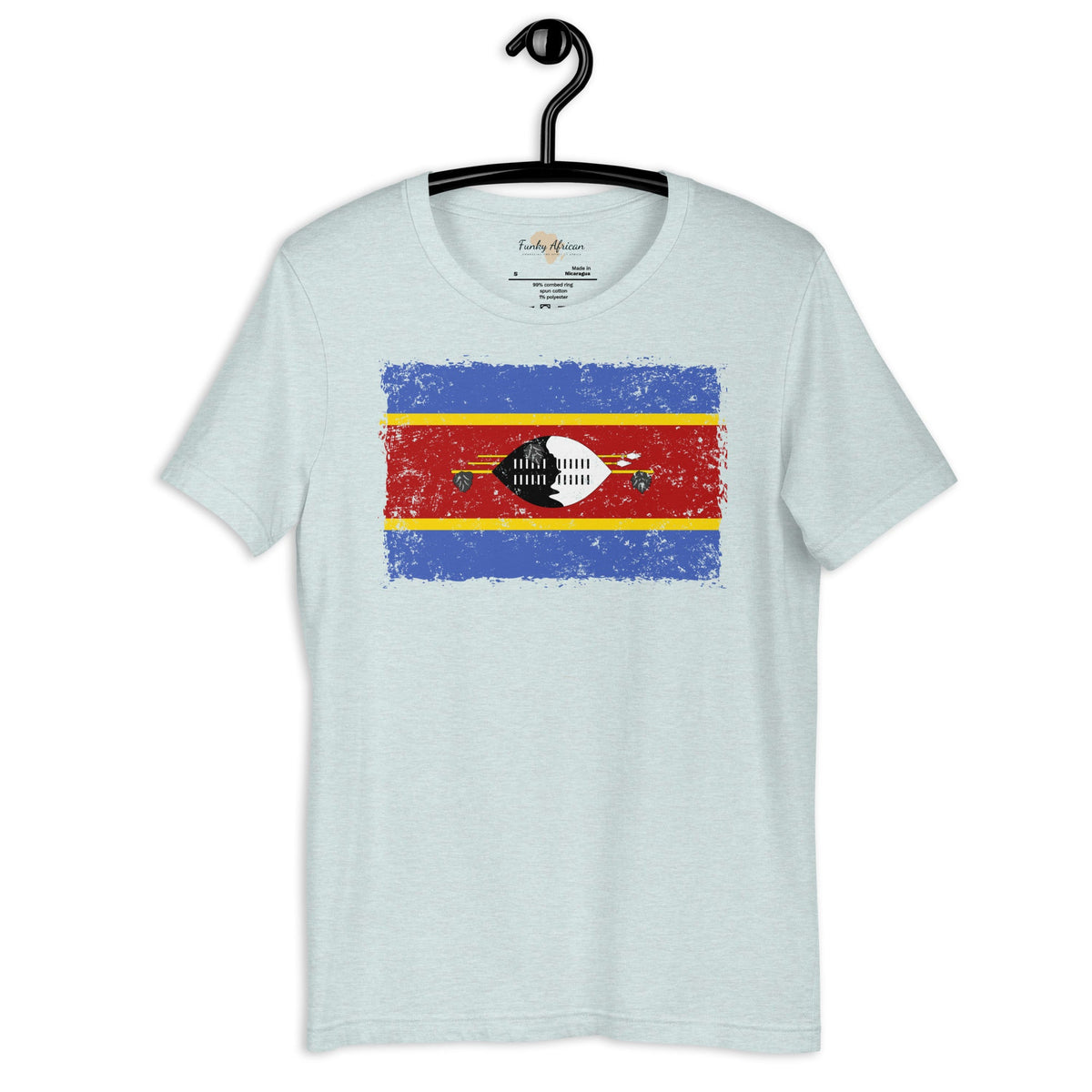 Eswatini grunge unisex tee Funky African