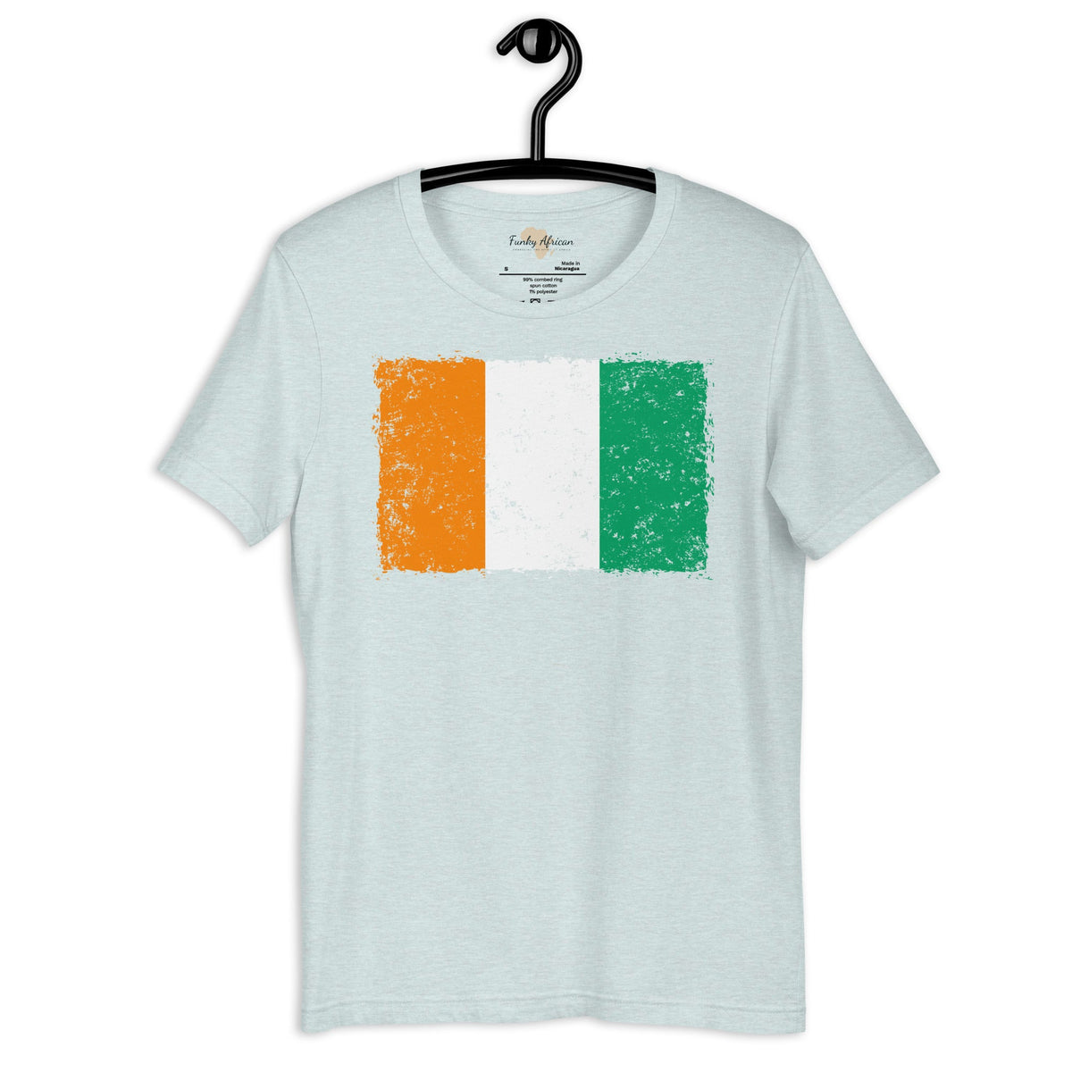 Côte d'Ivoire grunge unisex tee Funky African