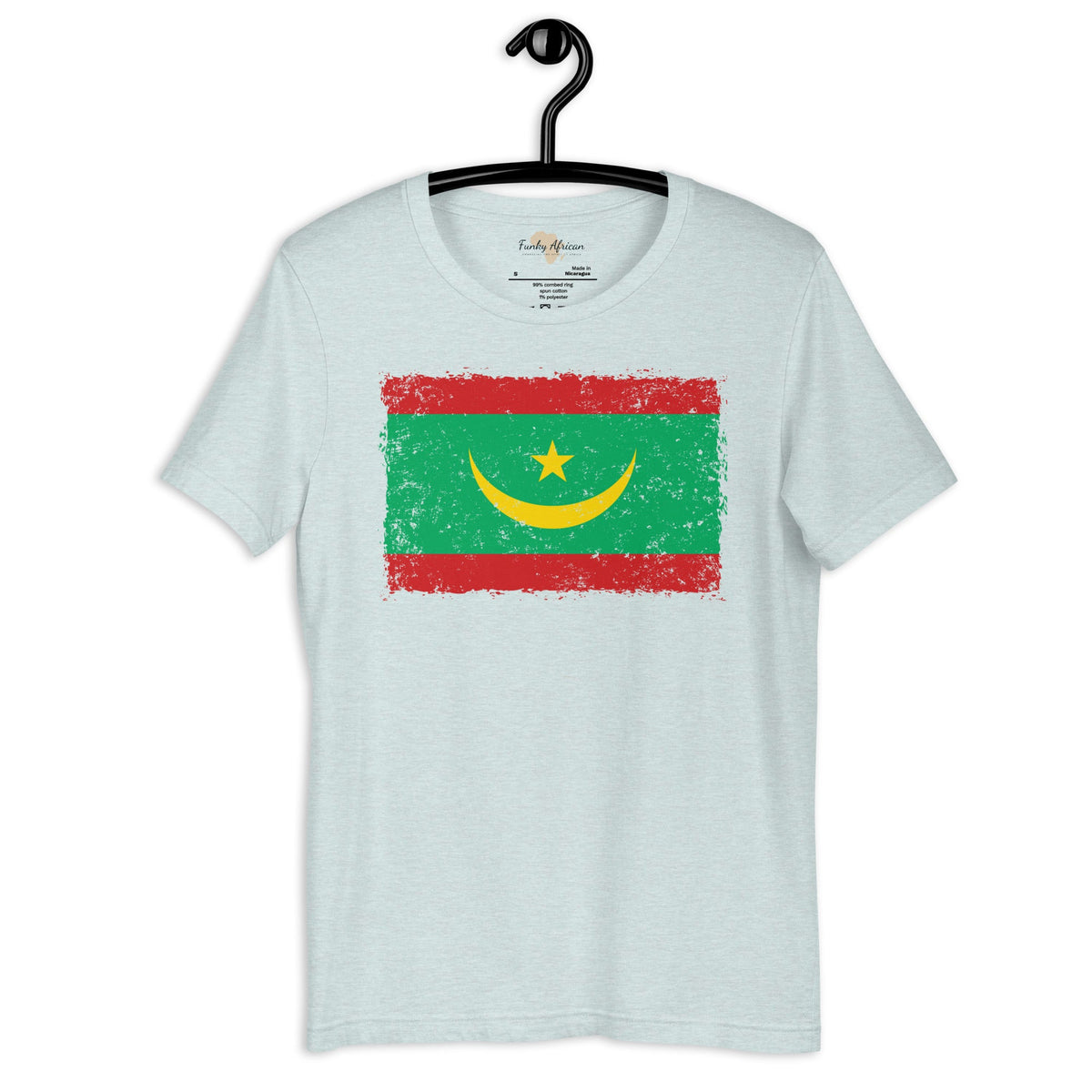 Mauritania grunge unisex tee Funky African