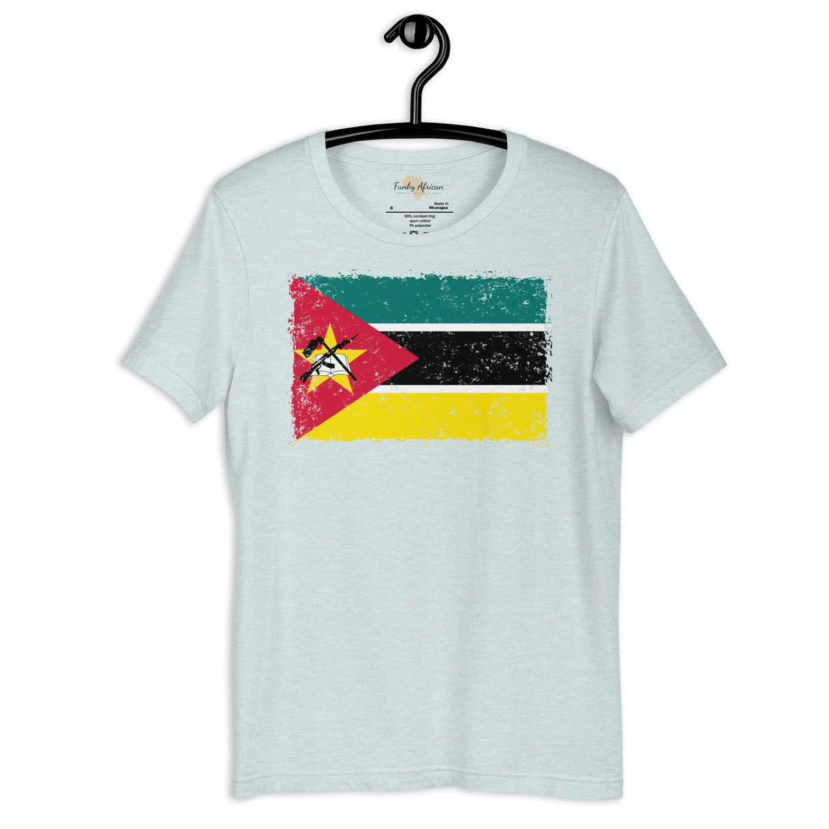 Mozambique grunge unisex tee Funky African