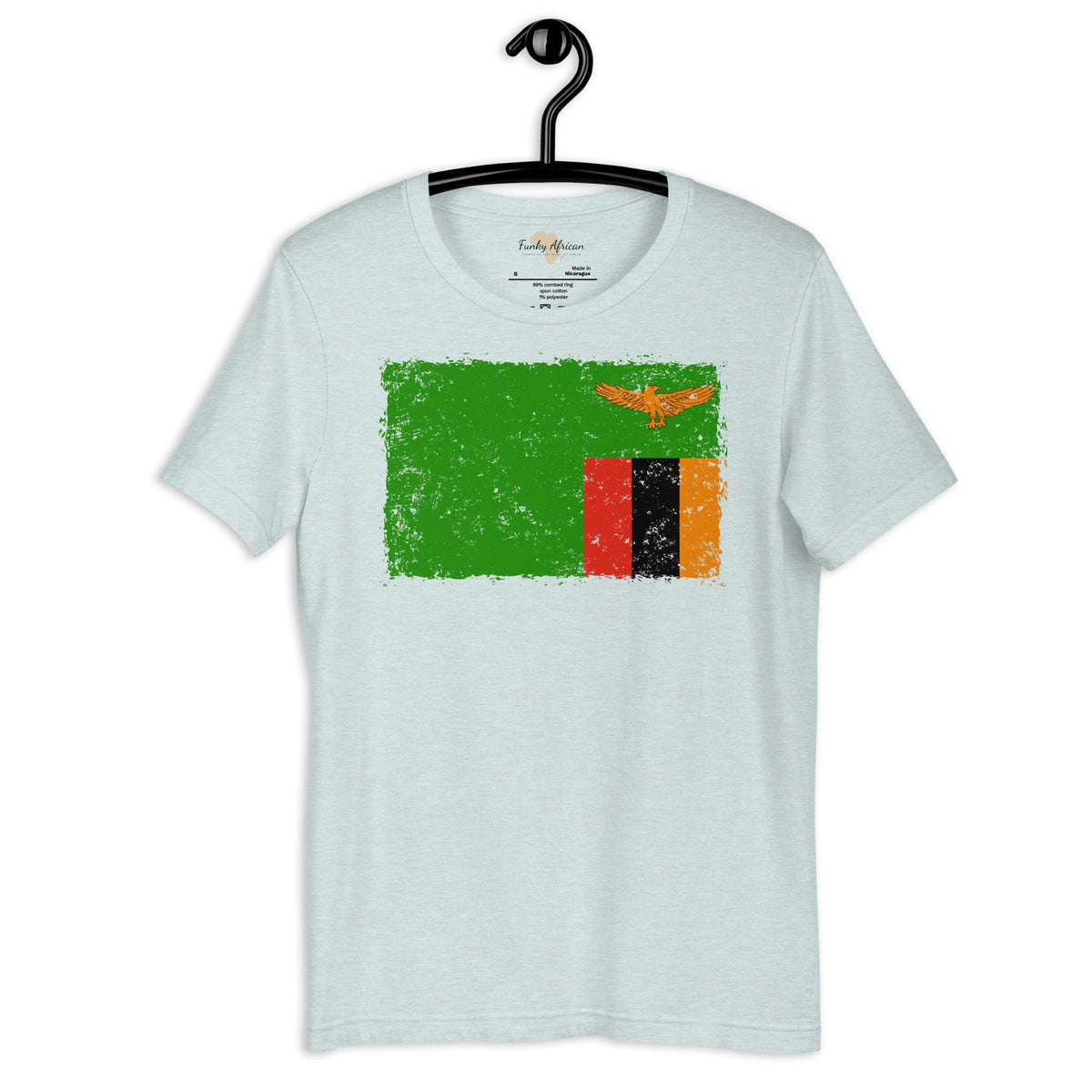 Zambia grunge unisex tee Funky African
