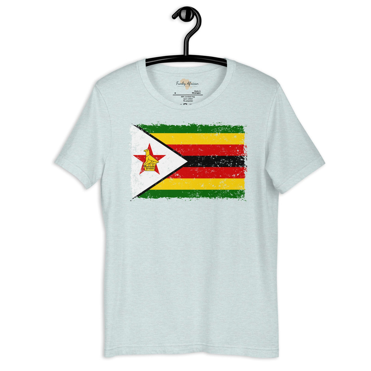 Zimbabwe grunge unisex tee Funky African