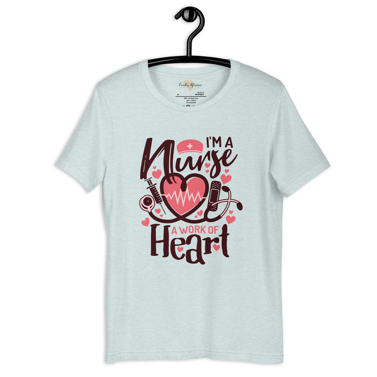 I am a nurse unisex tee Funky African