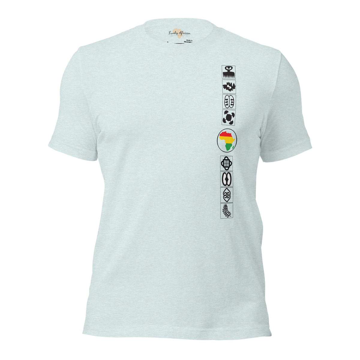 Adinkra Sided Unisex t-shirt Funky African