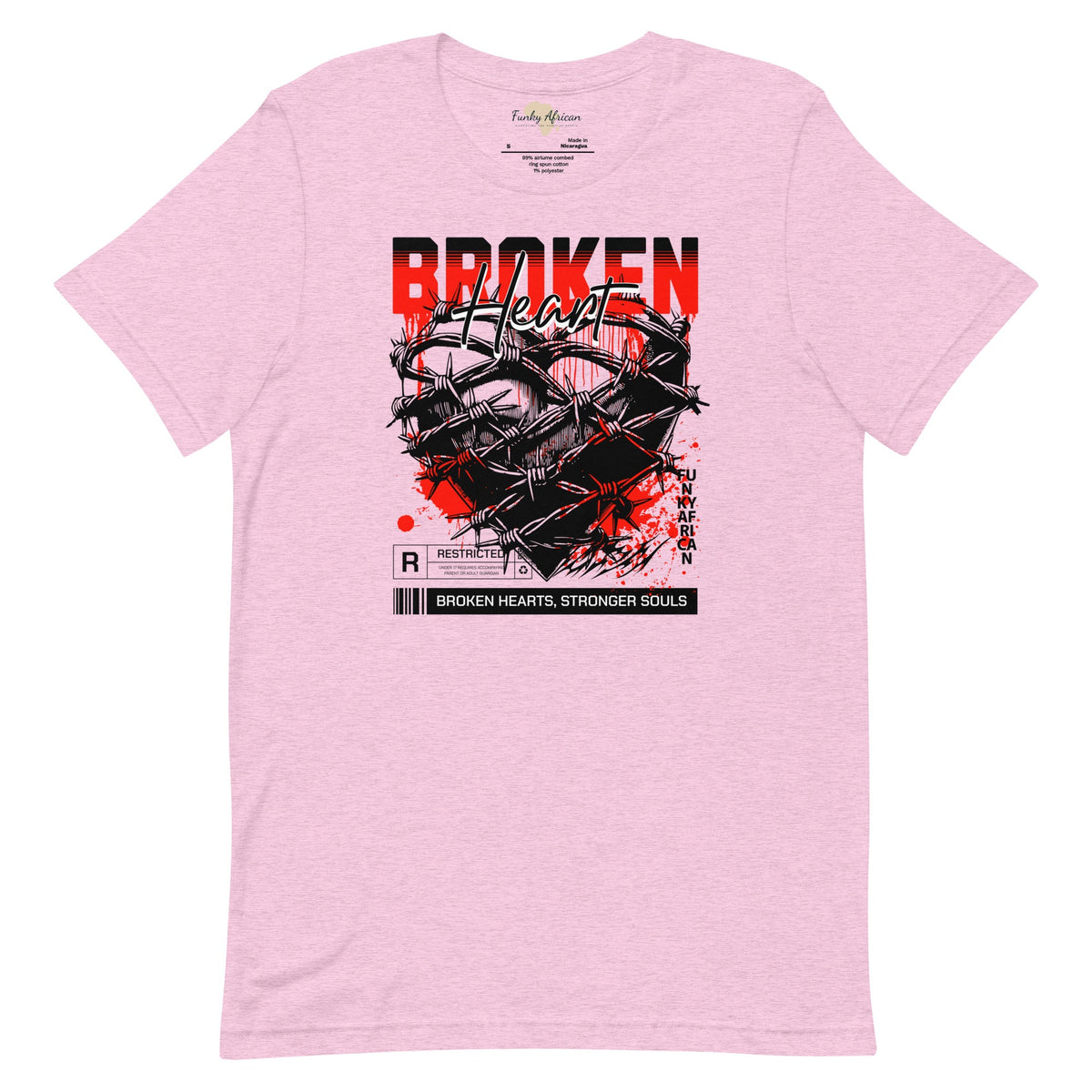 Broken Heart unisex tee Funky African