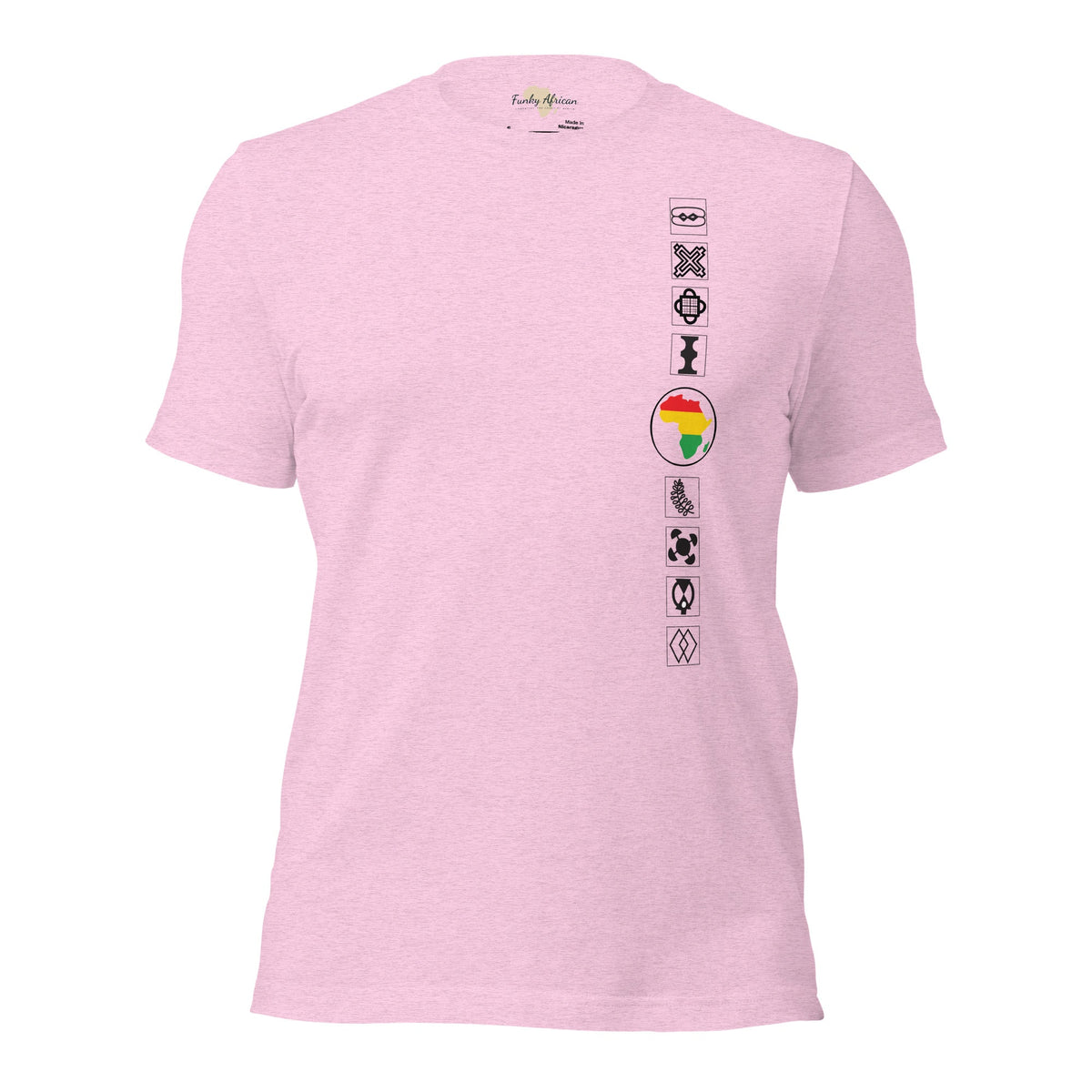 Adinkra Sided Unisex t-shirt Funky African