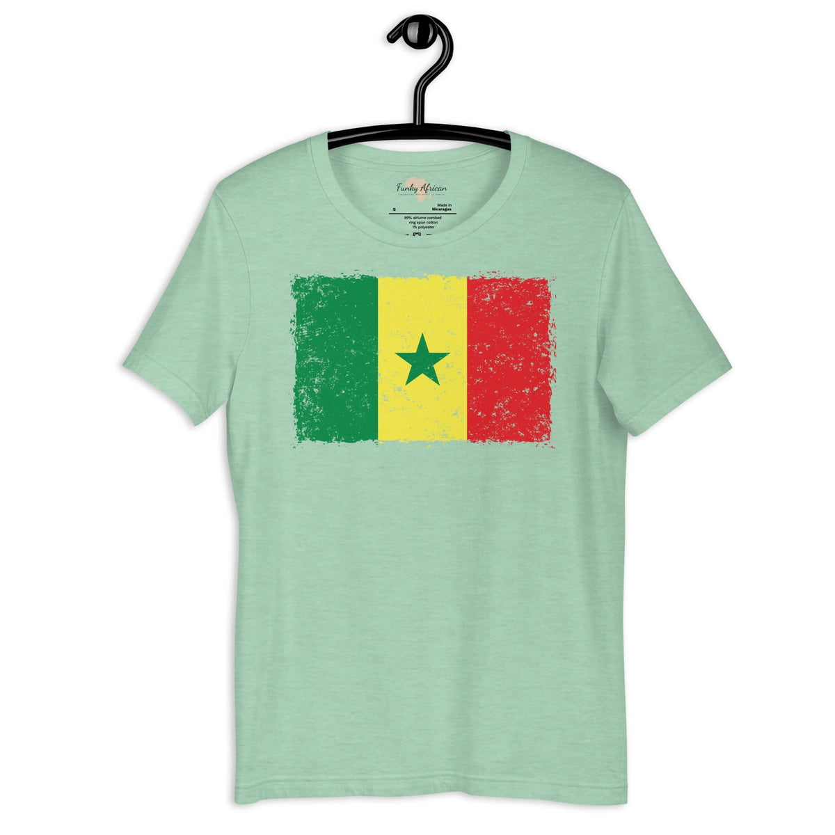 Senegal grunge unisex tee Funky African