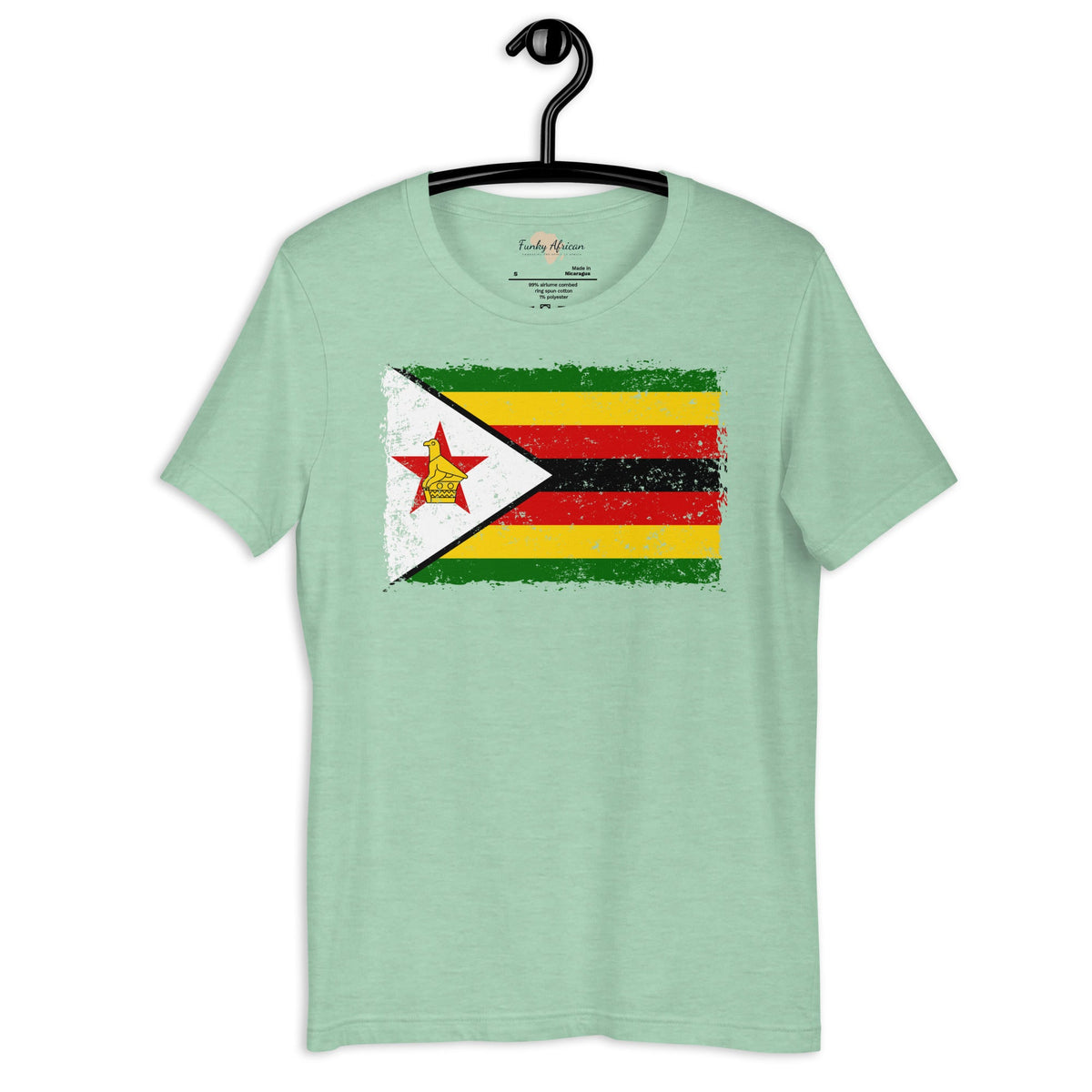 Zimbabwe grunge unisex tee Funky African