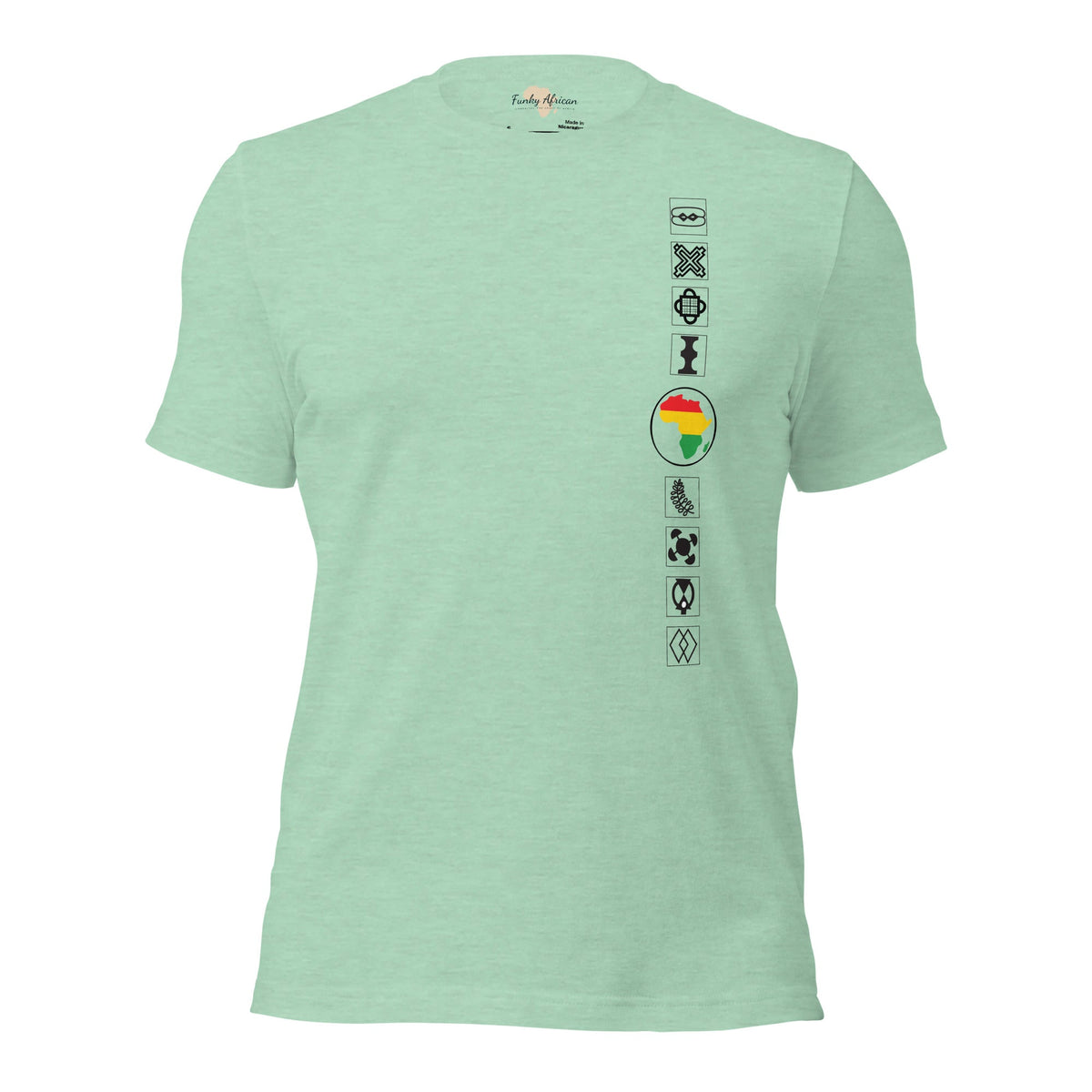 Adinkra Sided Unisex t-shirt Funky African