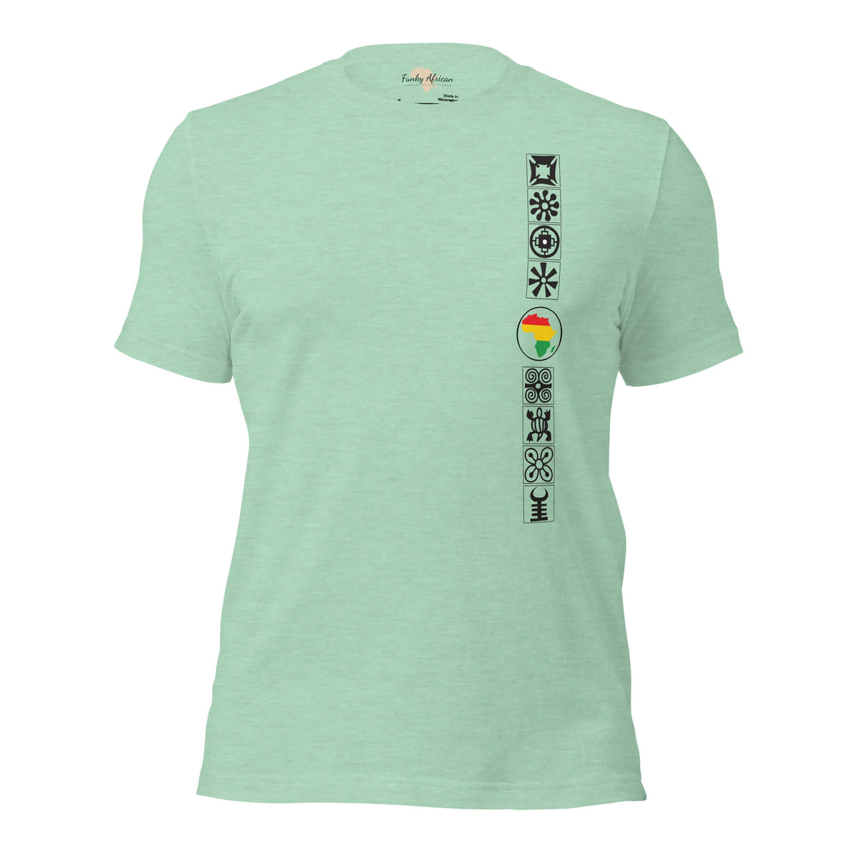 Adinkra Sided Unisex t-shirt Funky African