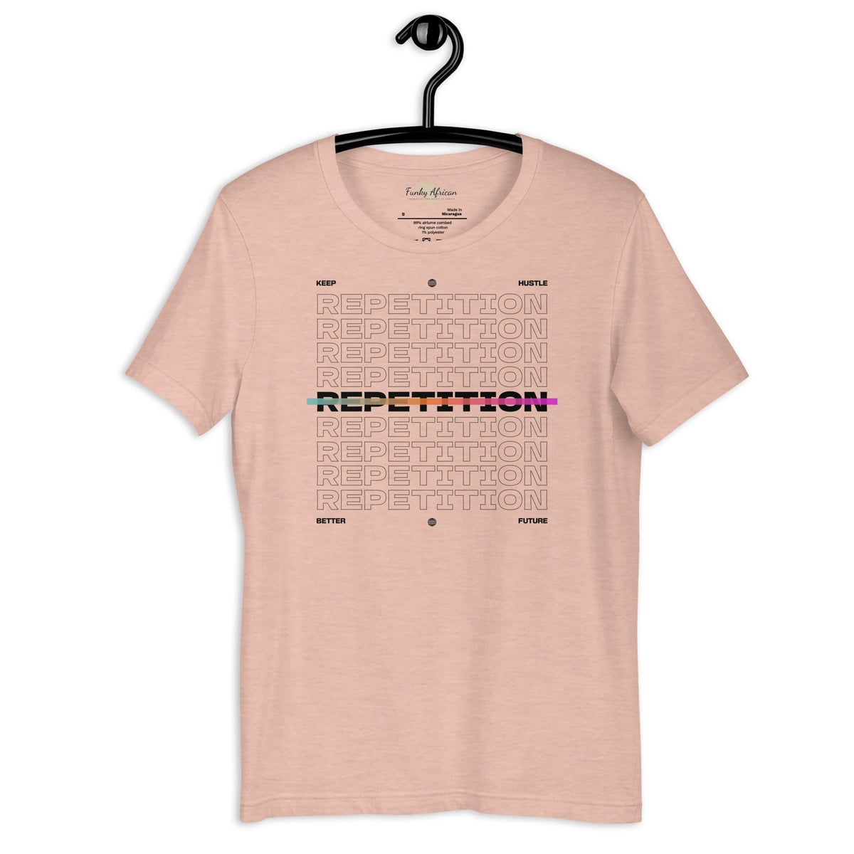 Repetition unisex tee Funky African